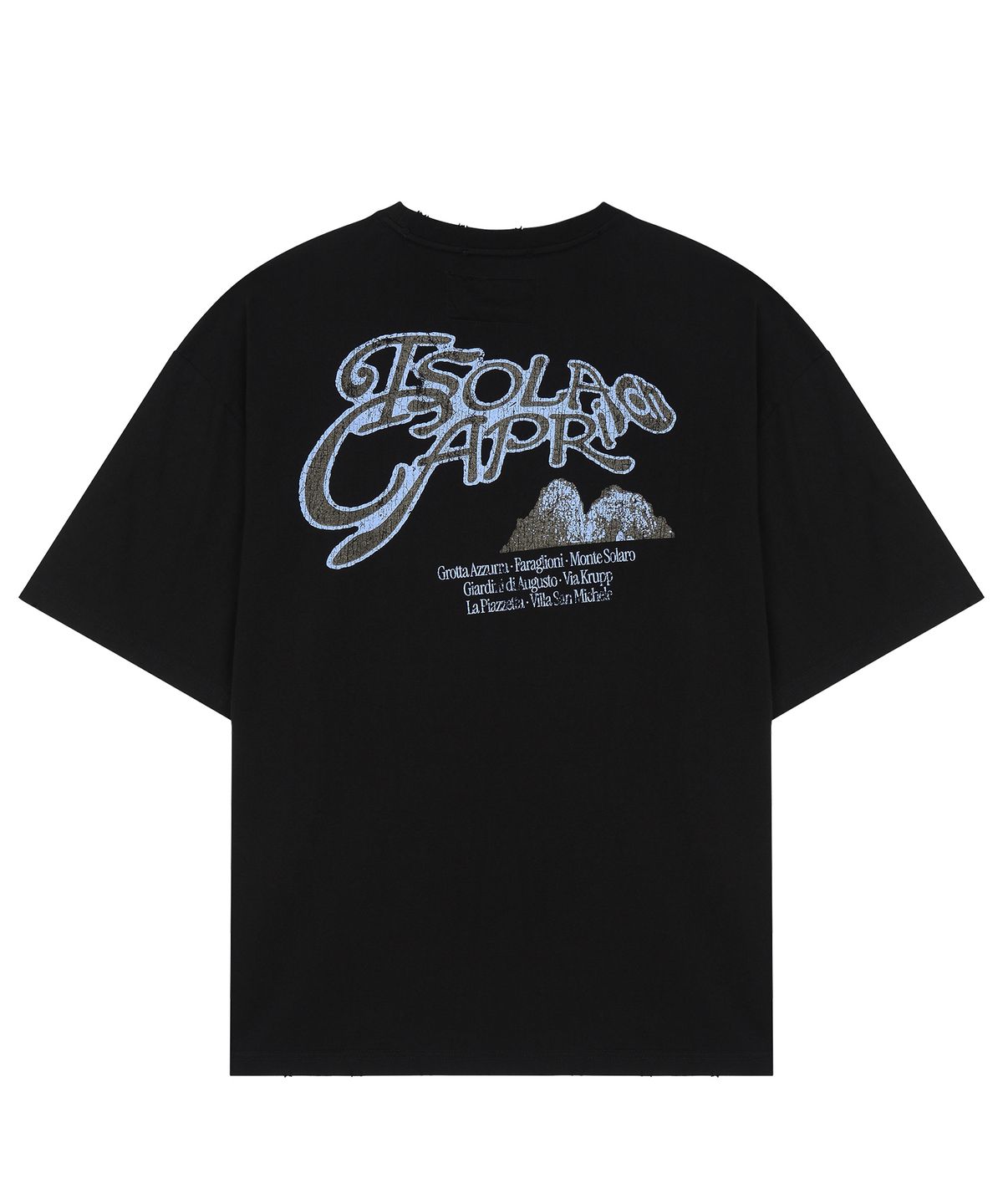 마티레(MTTIRÉ) CAPRI SOUVENIR T-SHIRT / BLACK