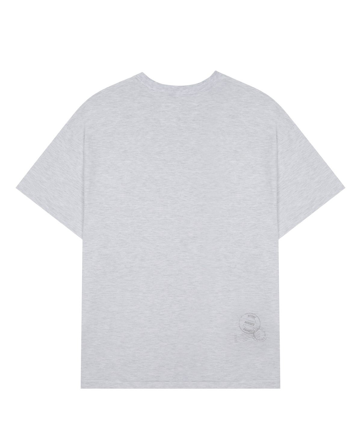 마티레(MTTIRÉ) PASSPORT STAMP T-SHIRT / LIGHT MELANGE