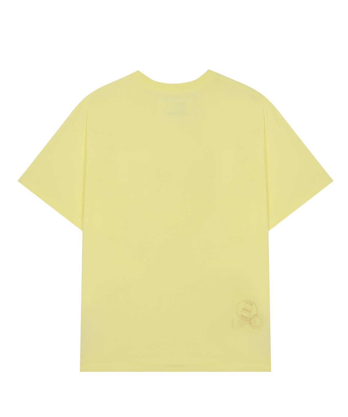 마티레(MTTIRÉ) PASSPORT STAMP T-SHIRT / LIGHT YELLOW