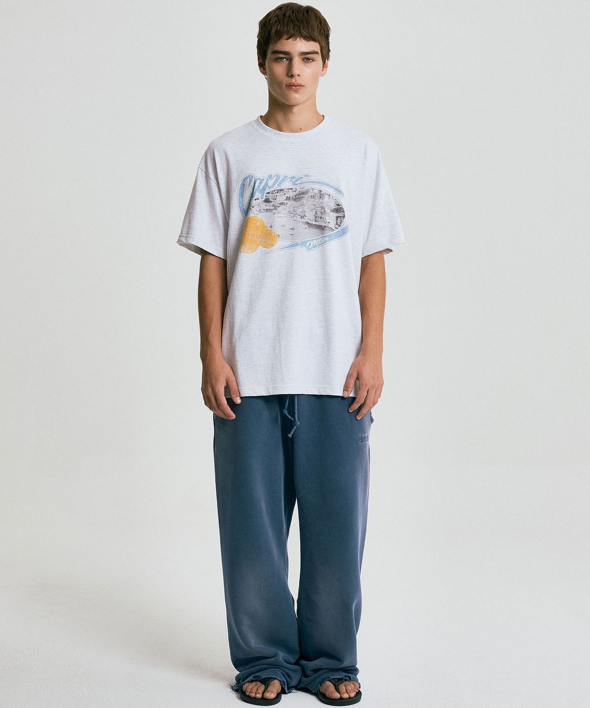 마티레(MTTIRÉ) CAPRI COAST T-SHIRT / LIGHT MELANGE