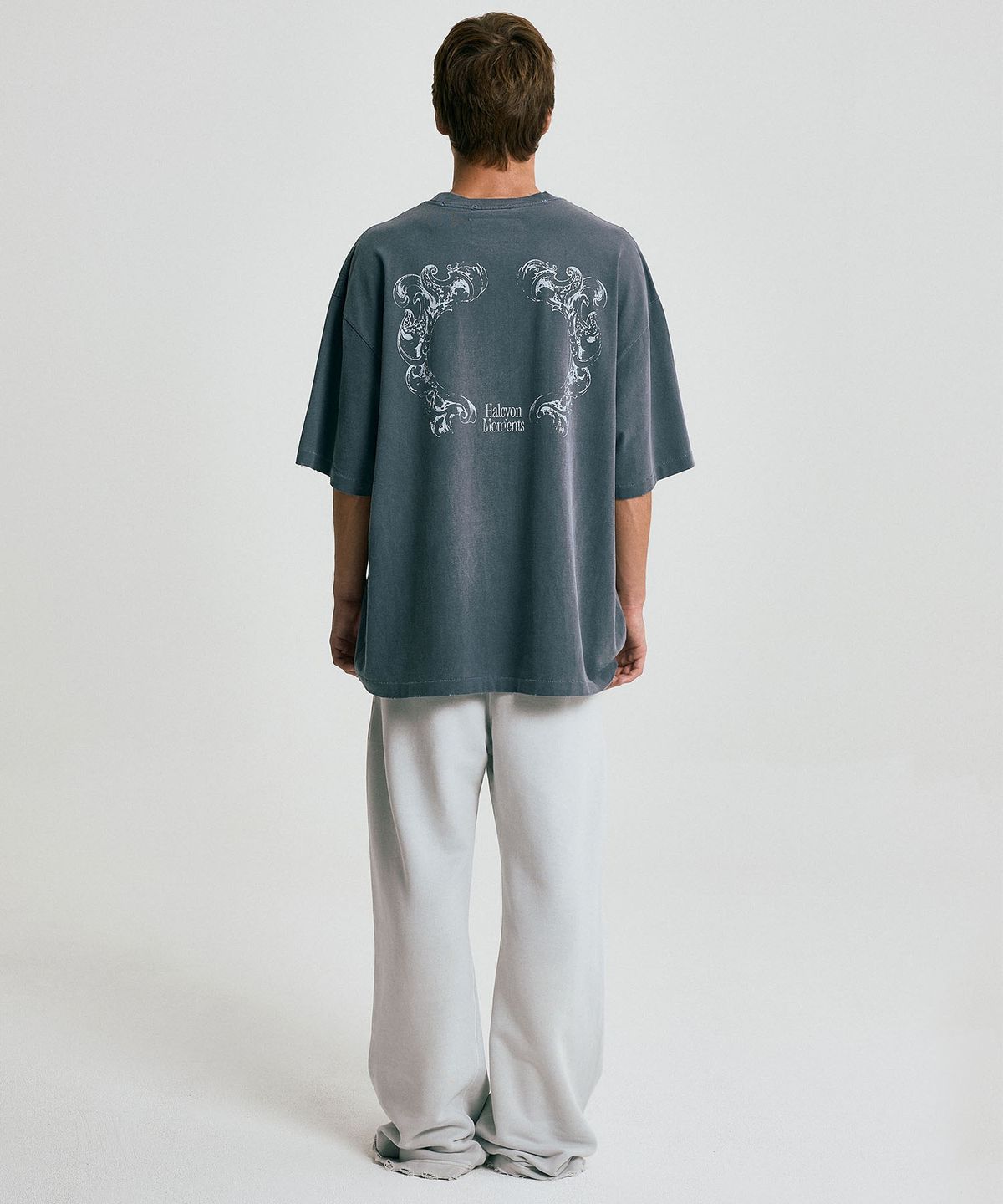 마티레(MTTIRÉ) HALCYON FRAME WASHED T-SHIRT / NAVY