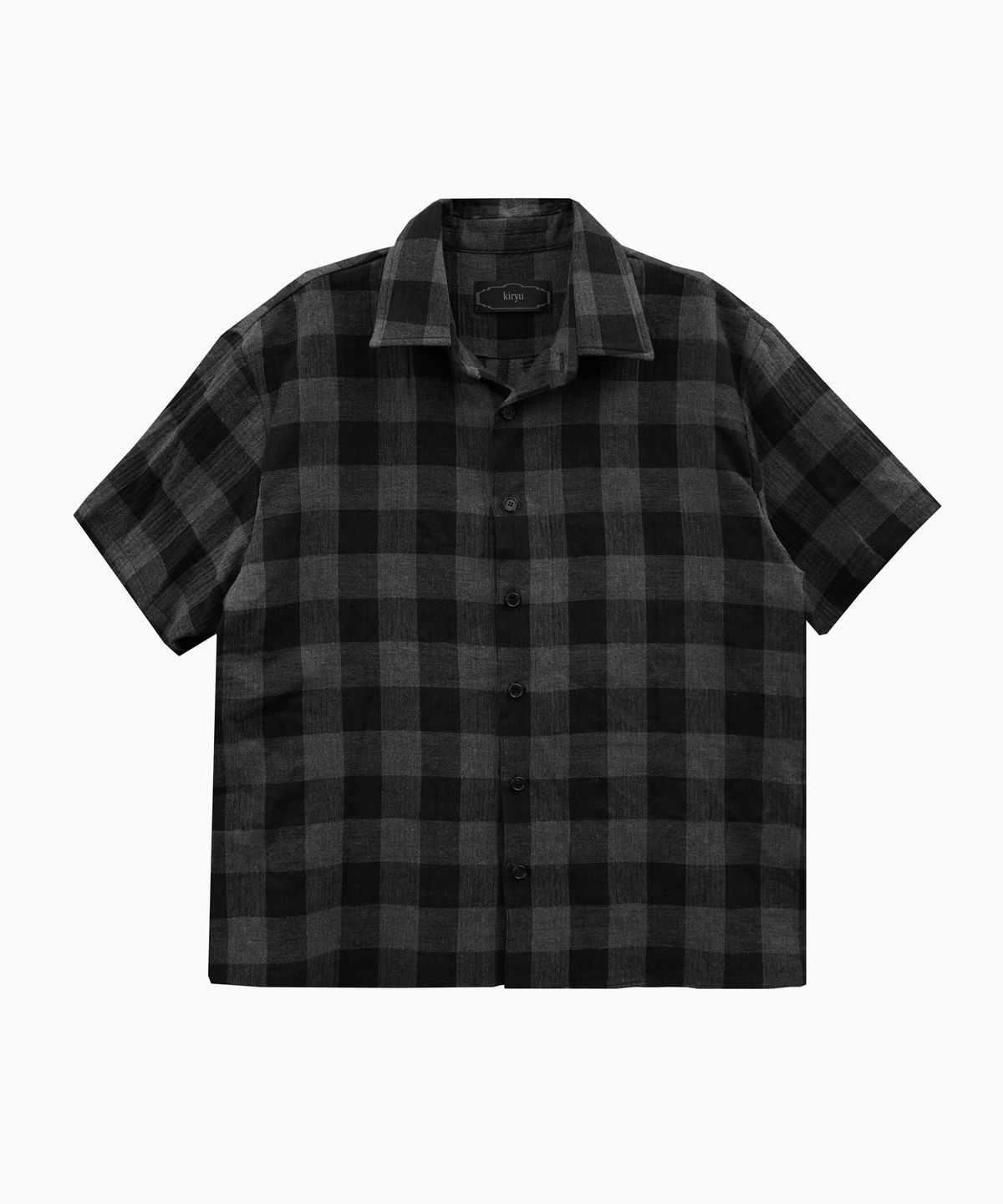 키류(KIRYU) BUFFALO BIG CHECK HALF SHIRT_BLACK
