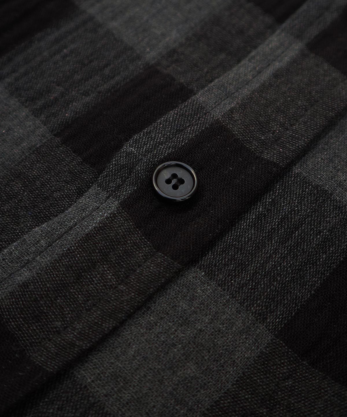 키류(KIRYU) BUFFALO BIG CHECK HALF SHIRT_BLACK