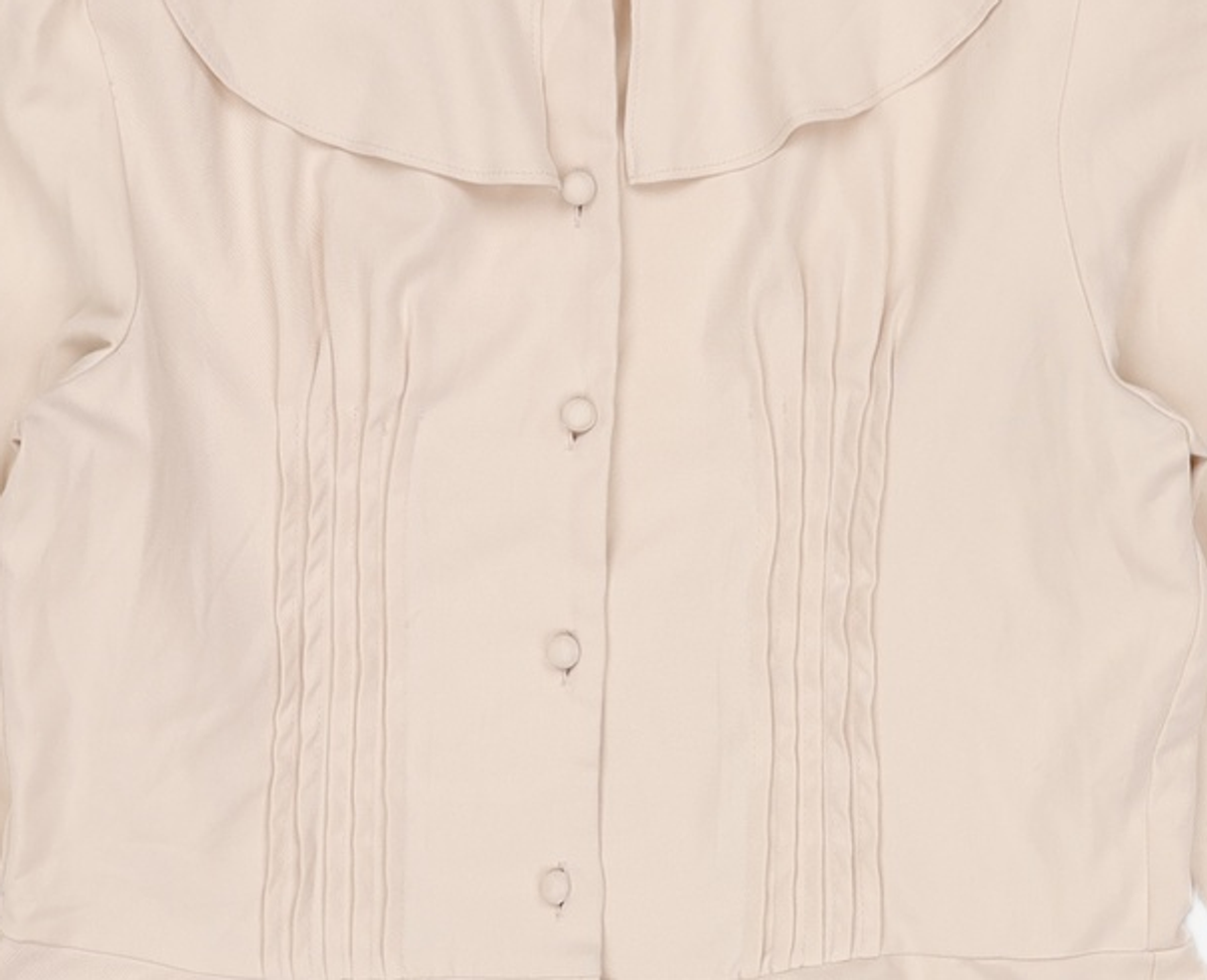 미쏘(MIXXO) 러플 카라 블라우스 MIWBLAV38G M