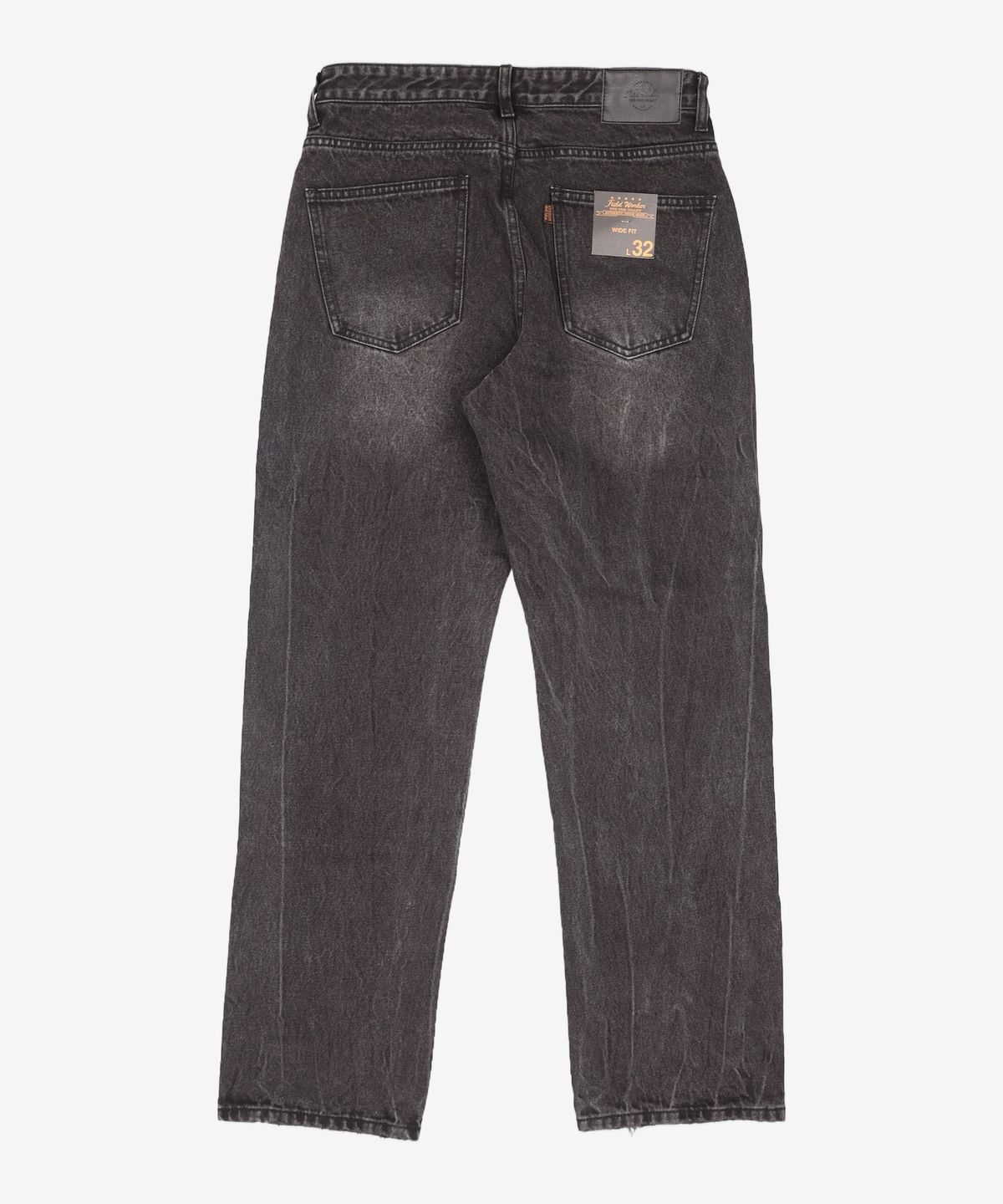 필드워커(FIELDWORKER) SIWA WASHING SEMI WIDE DENIM [BLACK] L