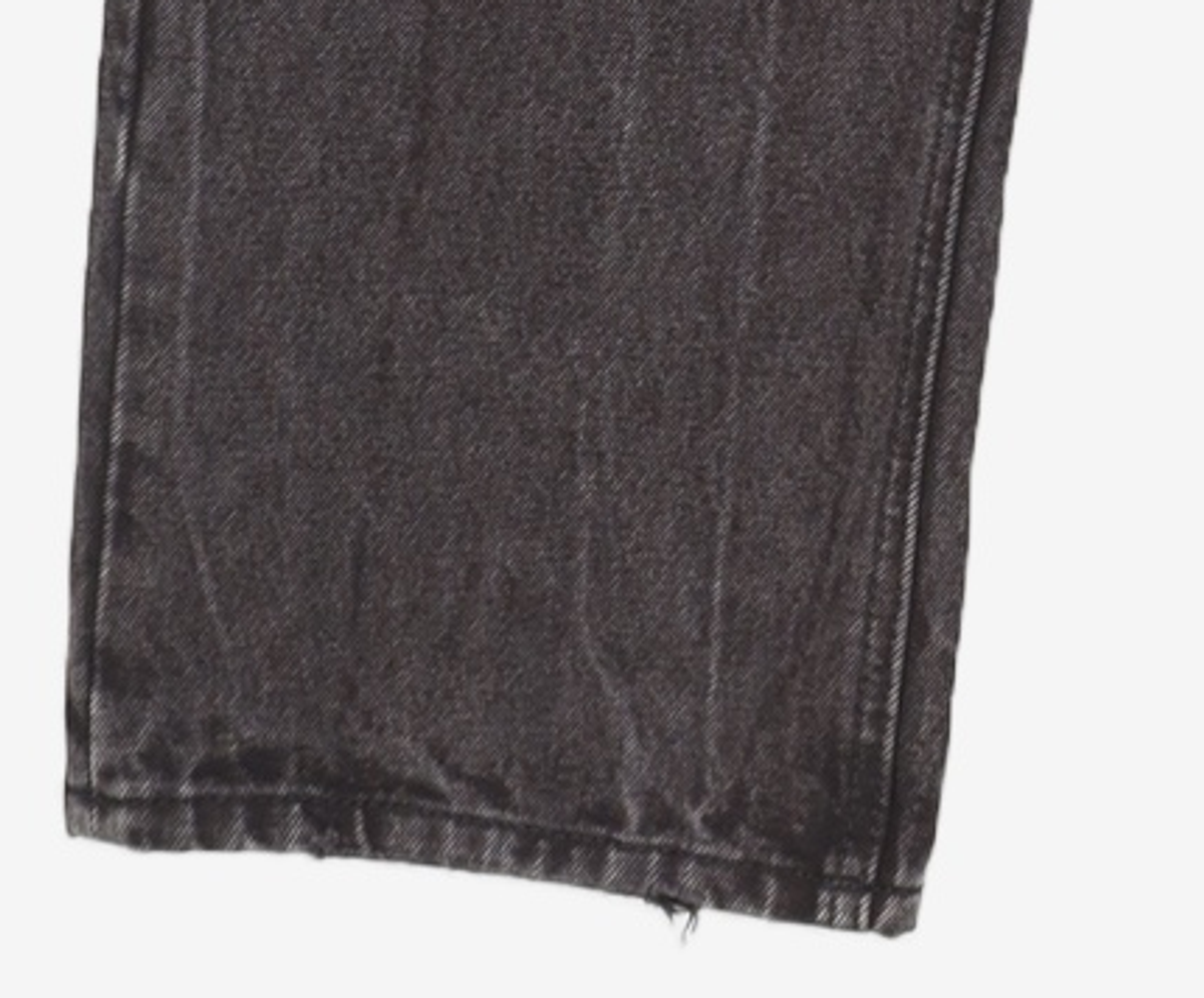 필드워커(FIELDWORKER) SIWA WASHING SEMI WIDE DENIM [BLACK] L
