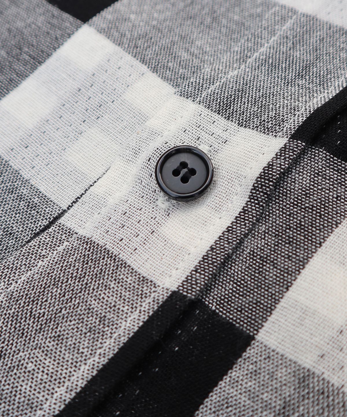 키류(KIRYU) BUFFALO BIG CHECK HALF SHIRT_WHITE