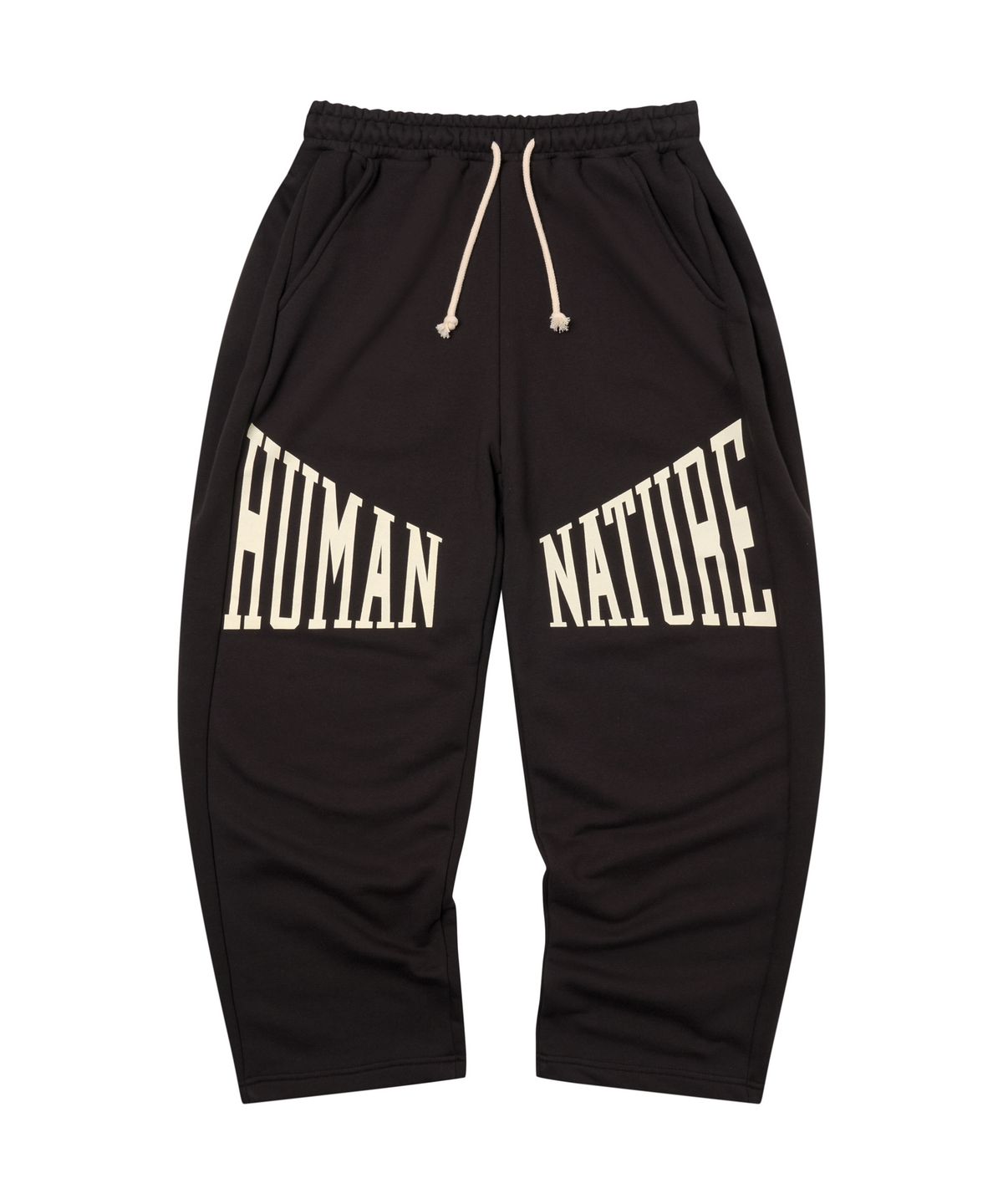 아모우(AMOU) Human nature Sweat pants BLACK