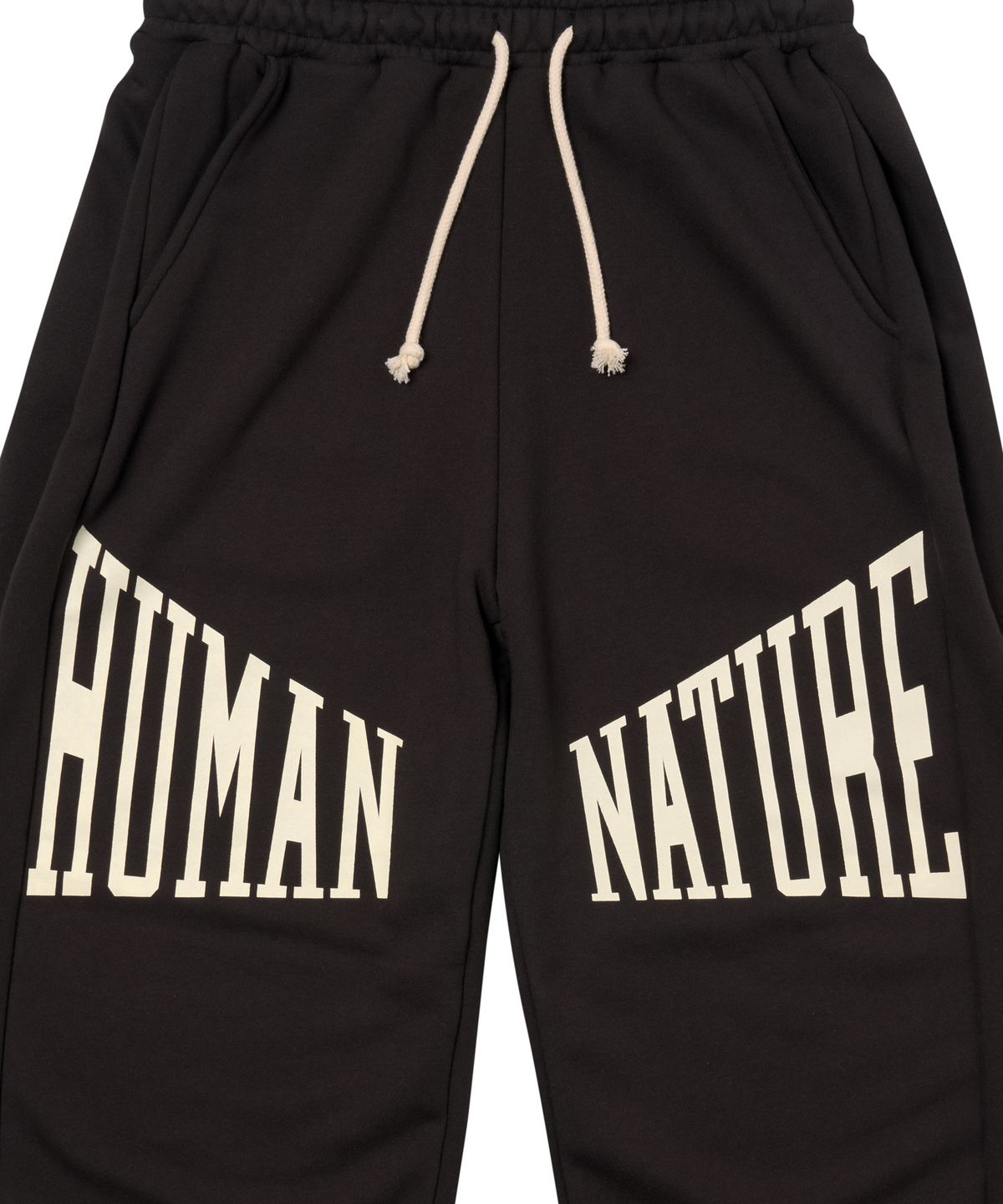 아모우(AMOU) Human nature Sweat pants BLACK