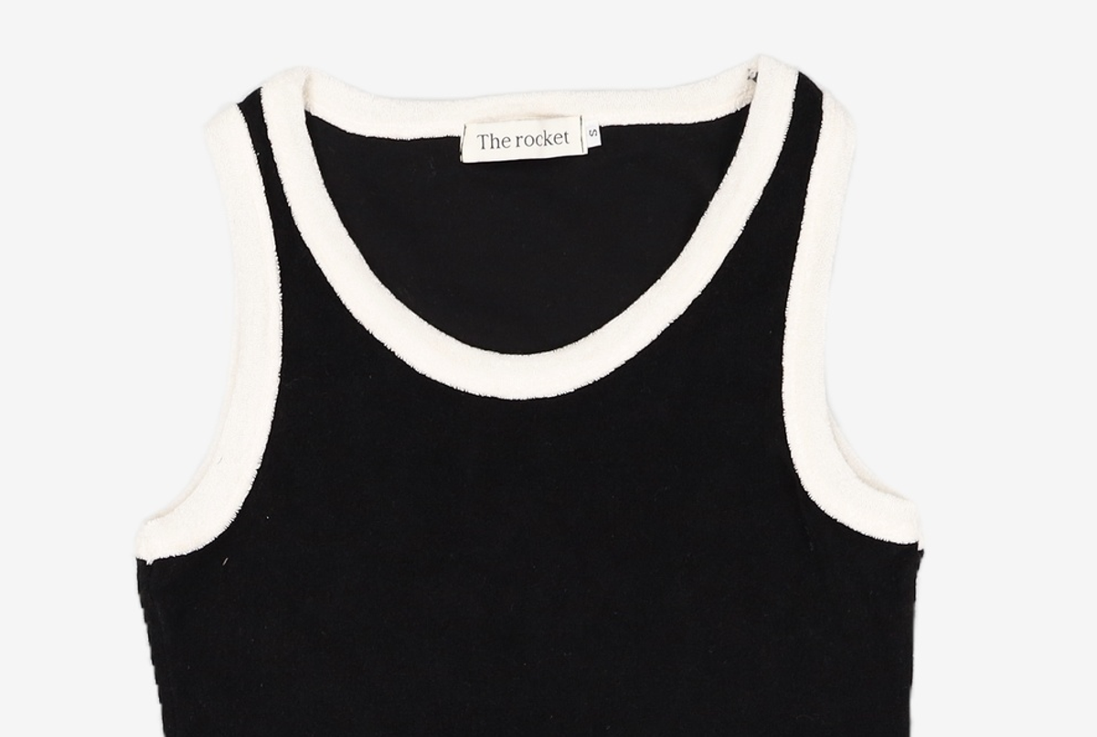 더 로켓(THE ROCKET) R TERRY SLEEVELESS DRESS_BLACK S