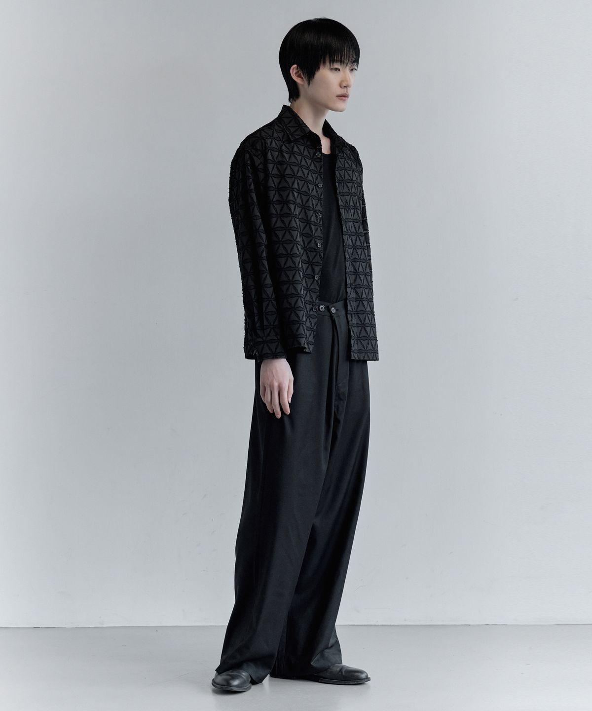 키류(KIRYU) WRAP SLACKS_BLACK