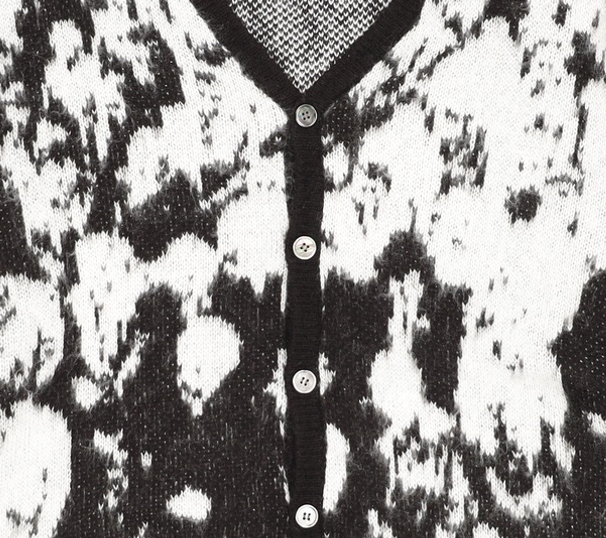 노매뉴얼(NOMANUAL) PPS HAIRY CARDIGAN - BLACK L