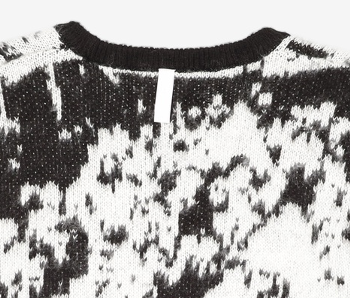 노매뉴얼(NOMANUAL) PPS HAIRY CARDIGAN - BLACK L