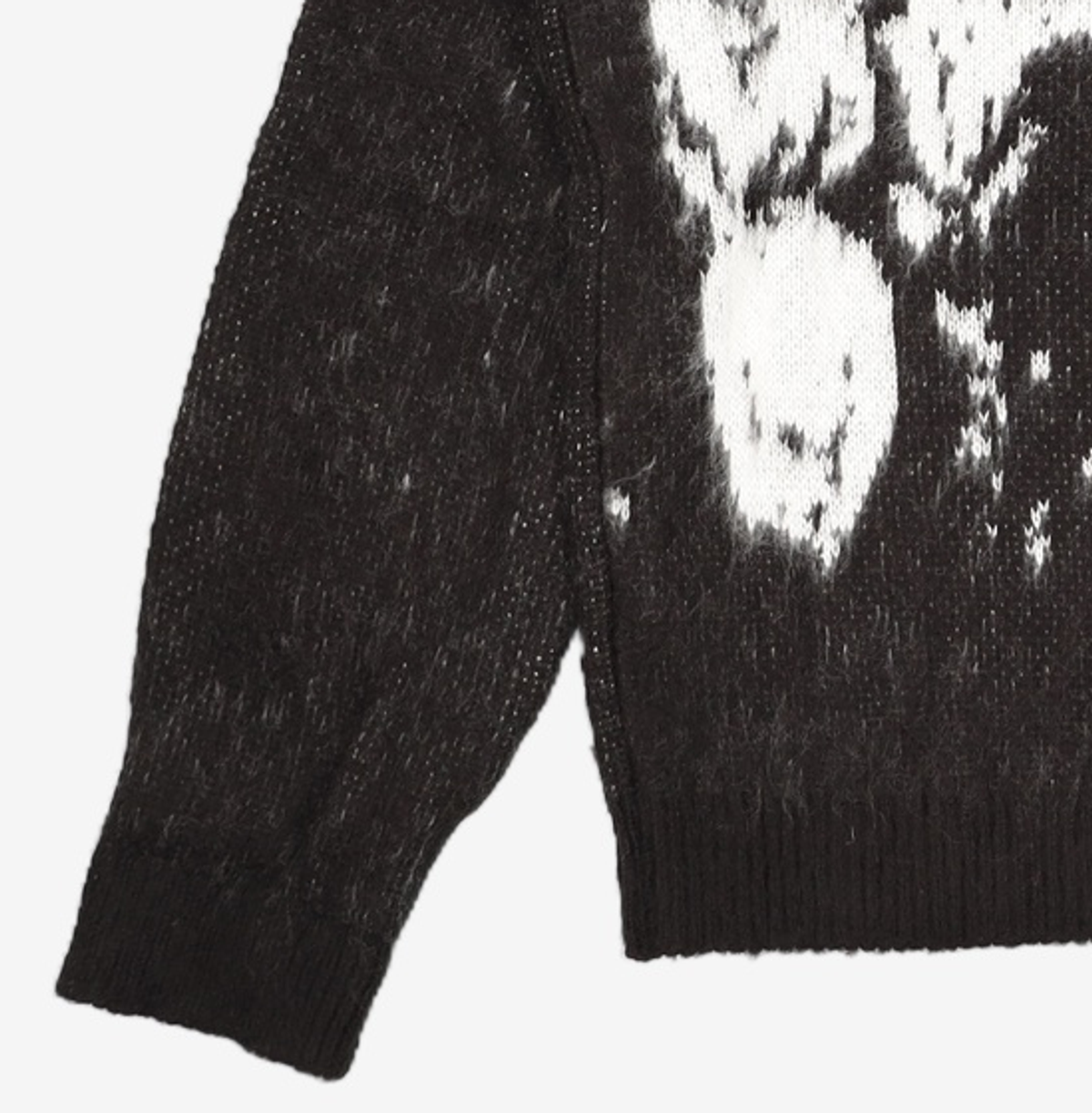 노매뉴얼(NOMANUAL) PPS HAIRY CARDIGAN - BLACK L