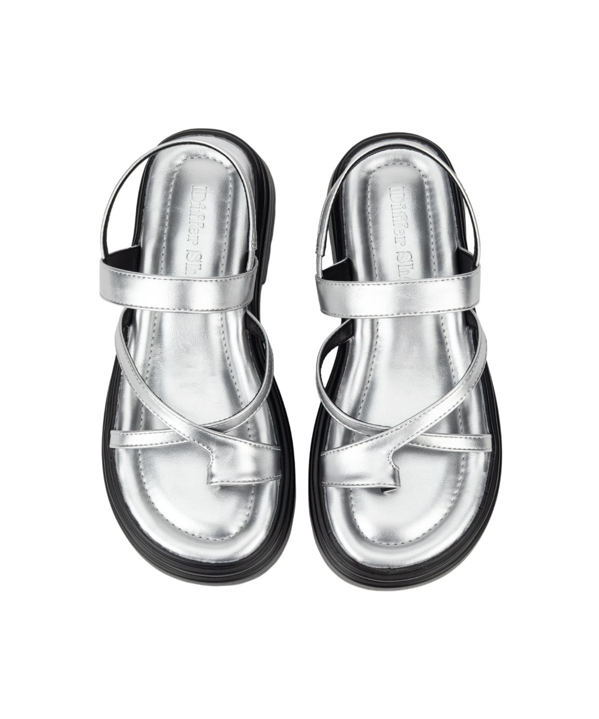 디퍼슈(DIFFERSHOE) 아렌 샌들 5CM [실버]