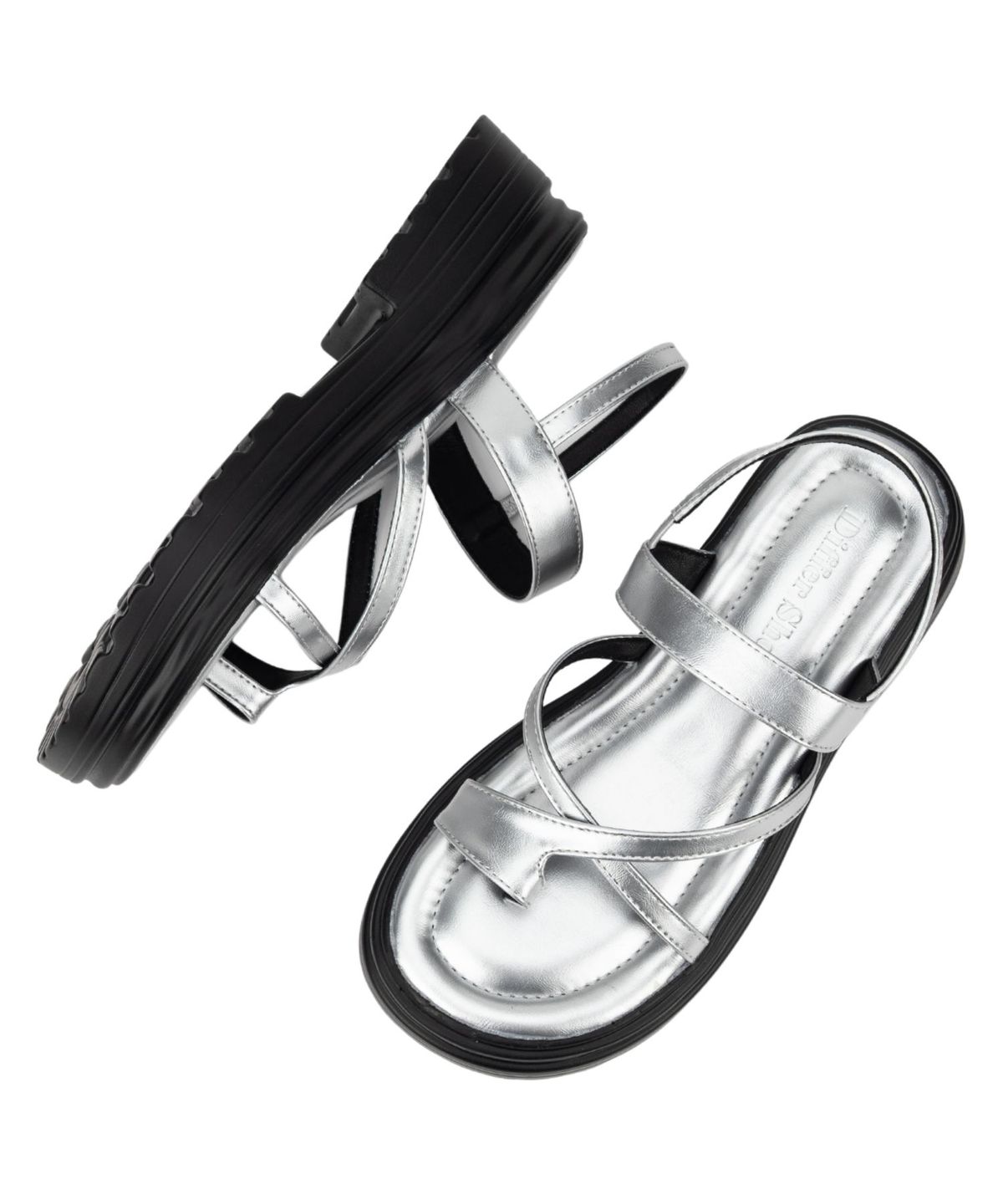 디퍼슈(DIFFERSHOE) 아렌 샌들 5CM [실버]