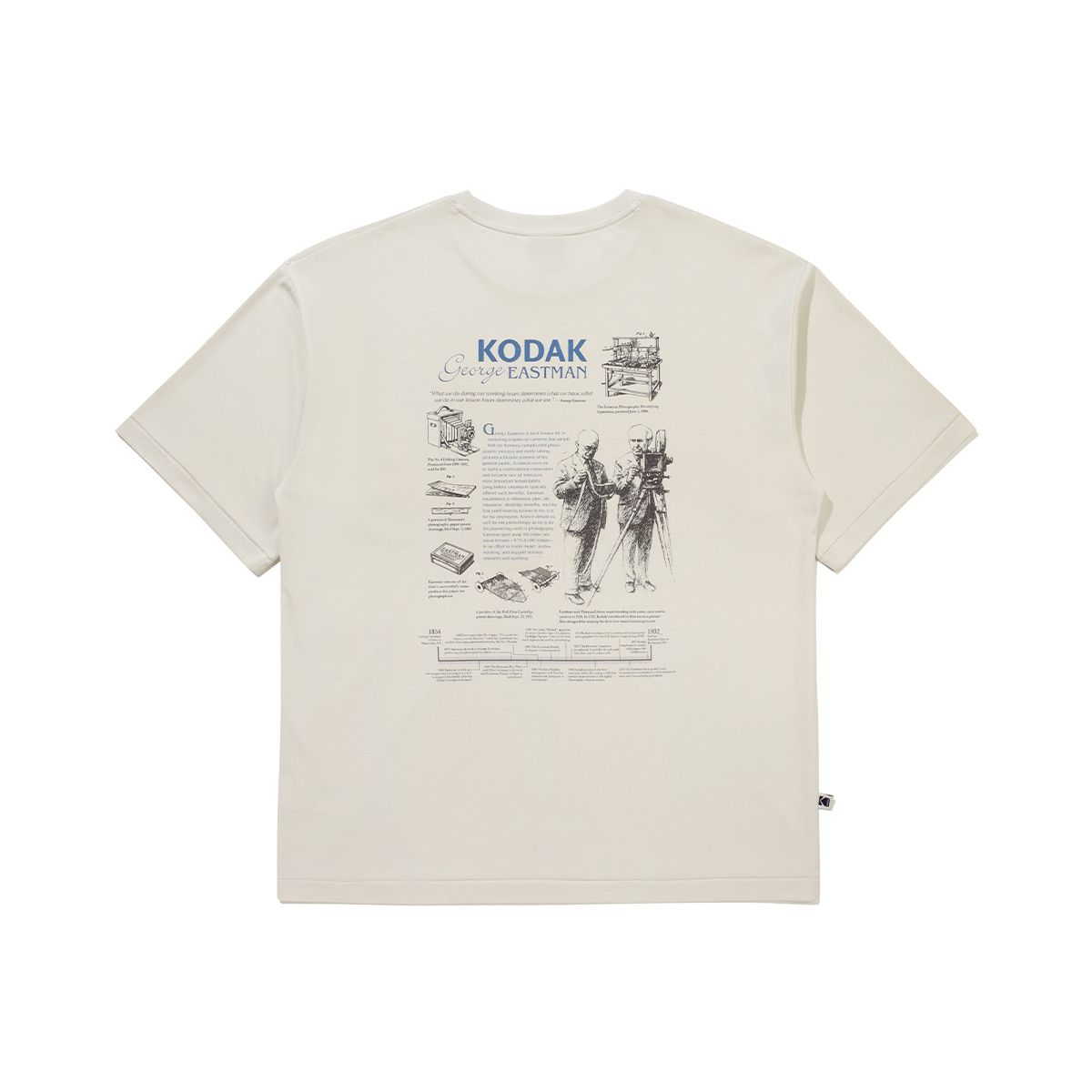 코닥(KODAK) 헤리티지 아카이브 반팔 티셔츠 IVORY