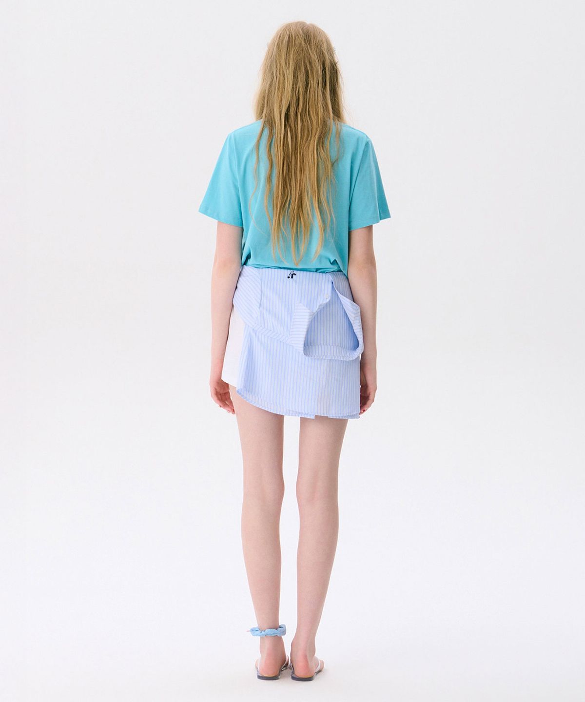 준준스페이스(JUNEJUNE SPACE) Colorful Basic T-shirts_Blue(다채로운 기본 티셔츠_블루)