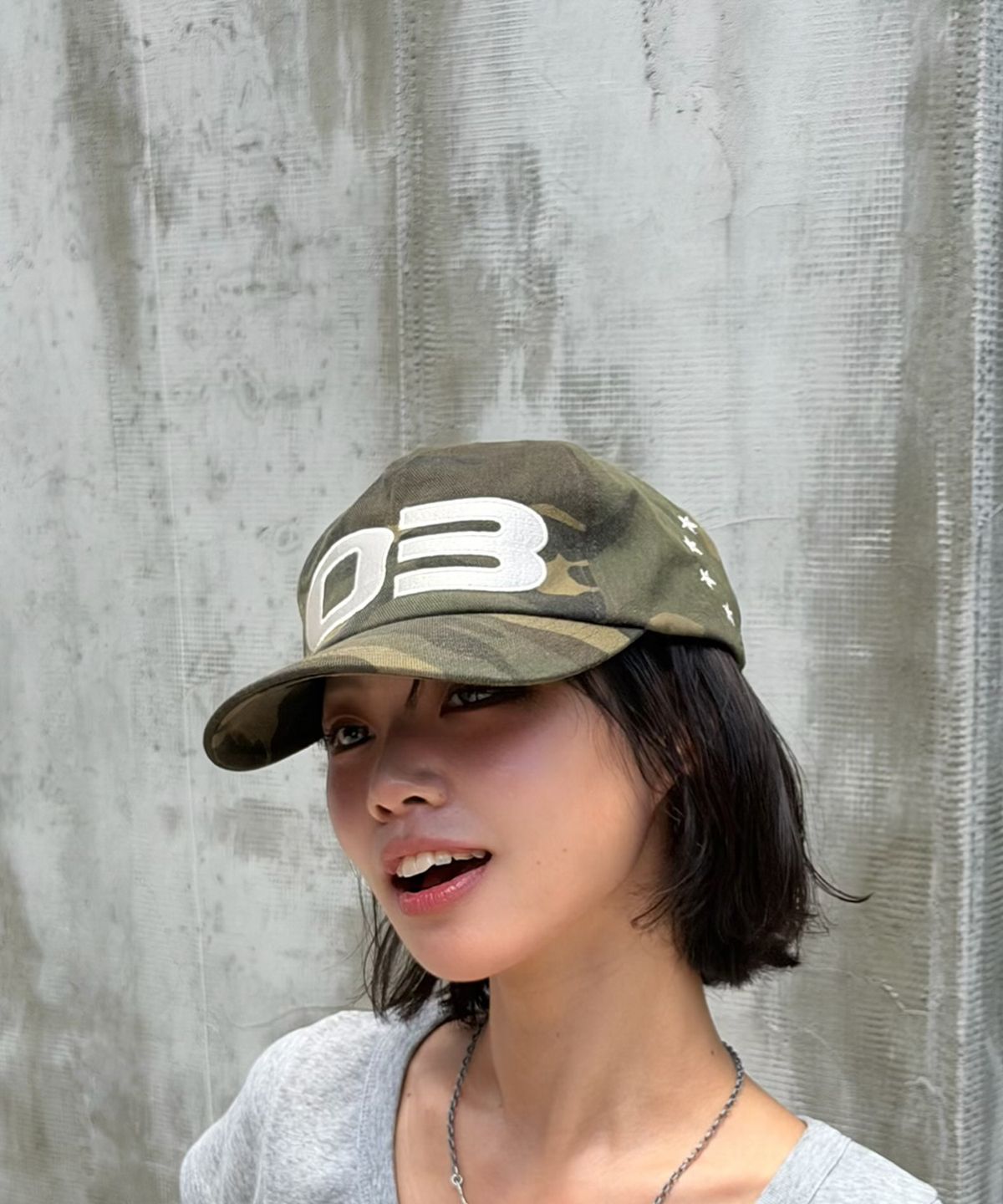 아모우(AMOU) 03 Star Circle 5 Pannel CAP CAMO