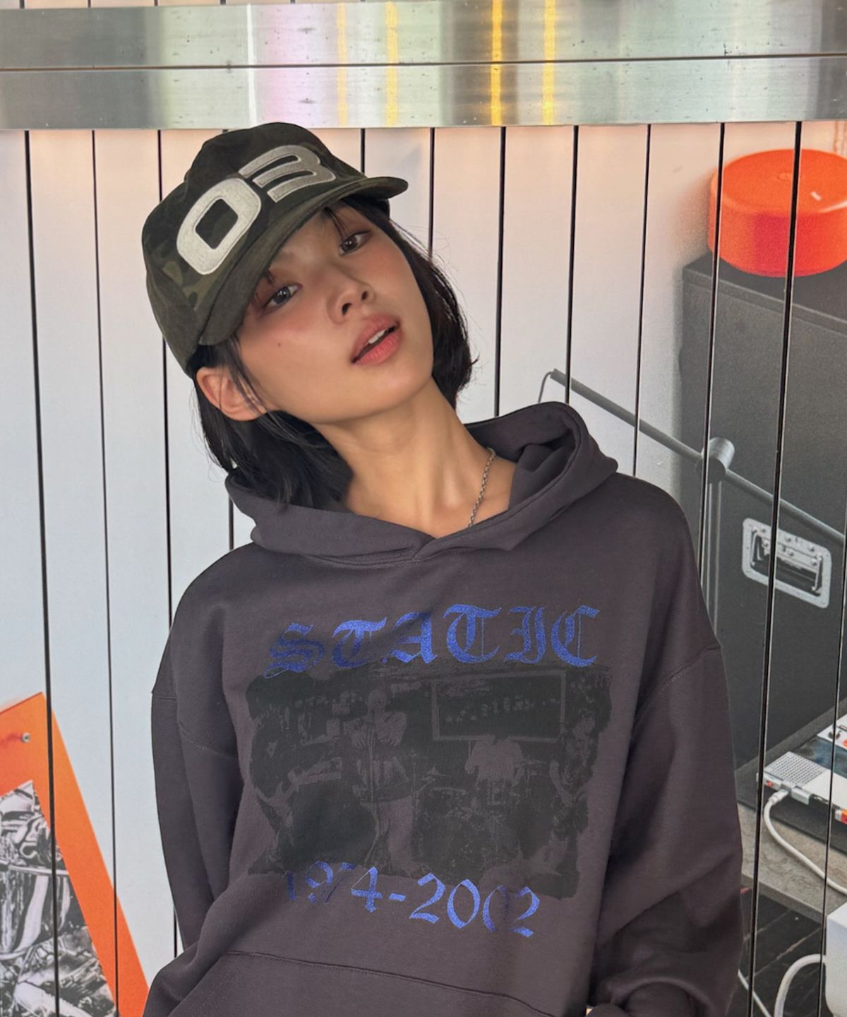 아모우(AMOU) 03 Star Circle 5 Pannel CAP CAMO