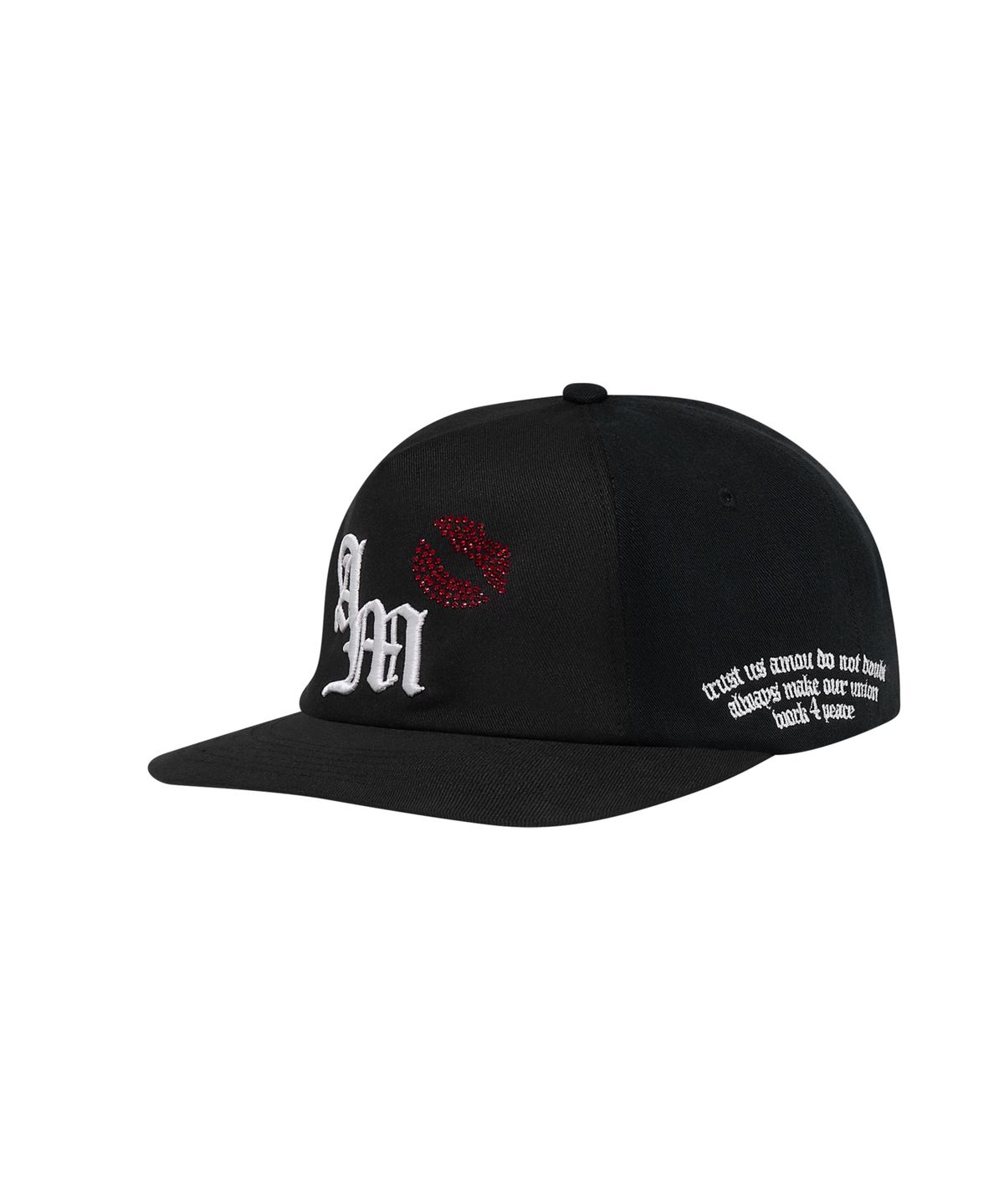 아모우(AMOU) AM Kiss Mark 5Pannel CAP BLACK