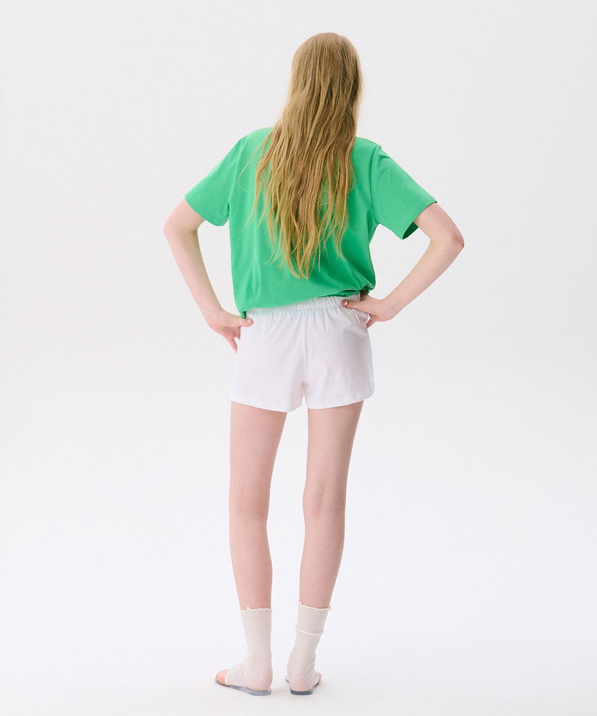 준준스페이스(JUNEJUNE SPACE) Colorful Basic T-shirts_Green(다채로운 기본 티셔츠_그린)