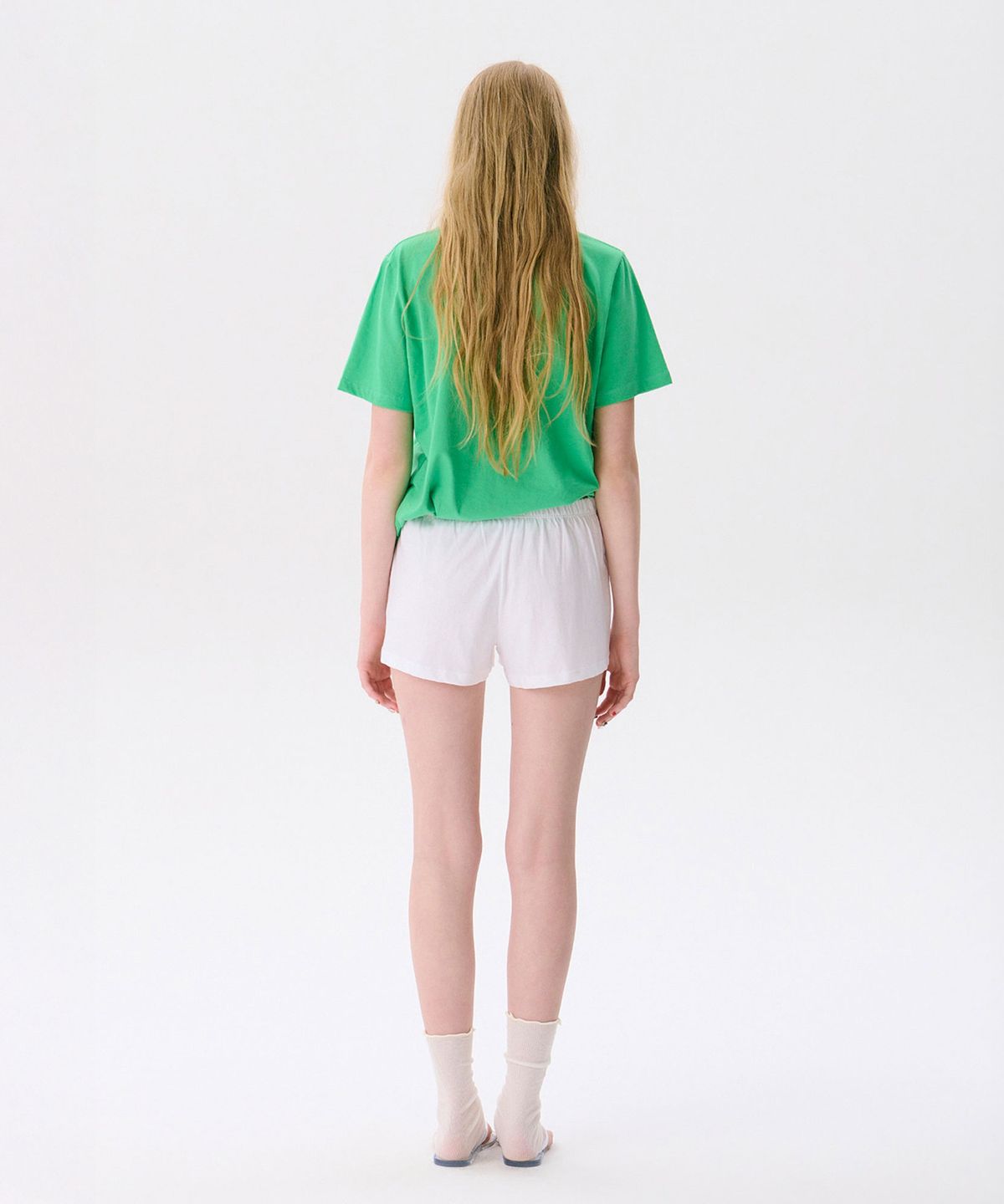 준준스페이스(JUNEJUNE SPACE) Colorful Basic T-shirts_Green(다채로운 기본 티셔츠_그린)