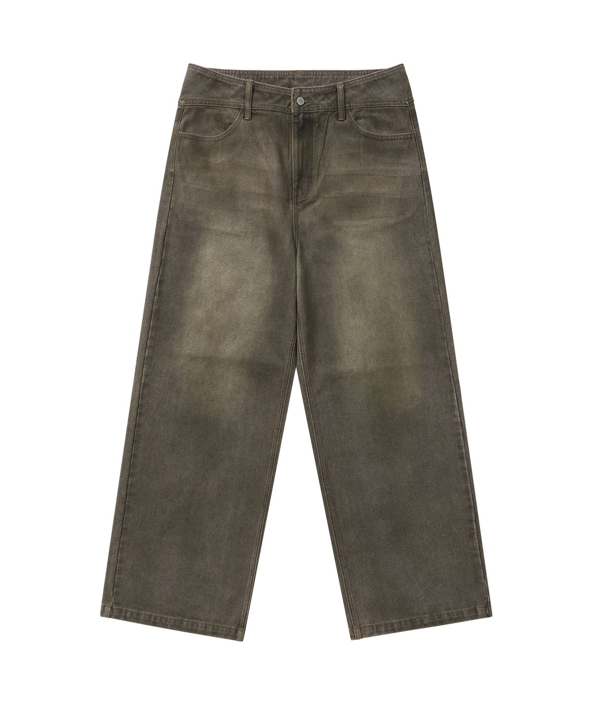 아캄(AAKAM) Dirty Waxed Denim Pants (Black)