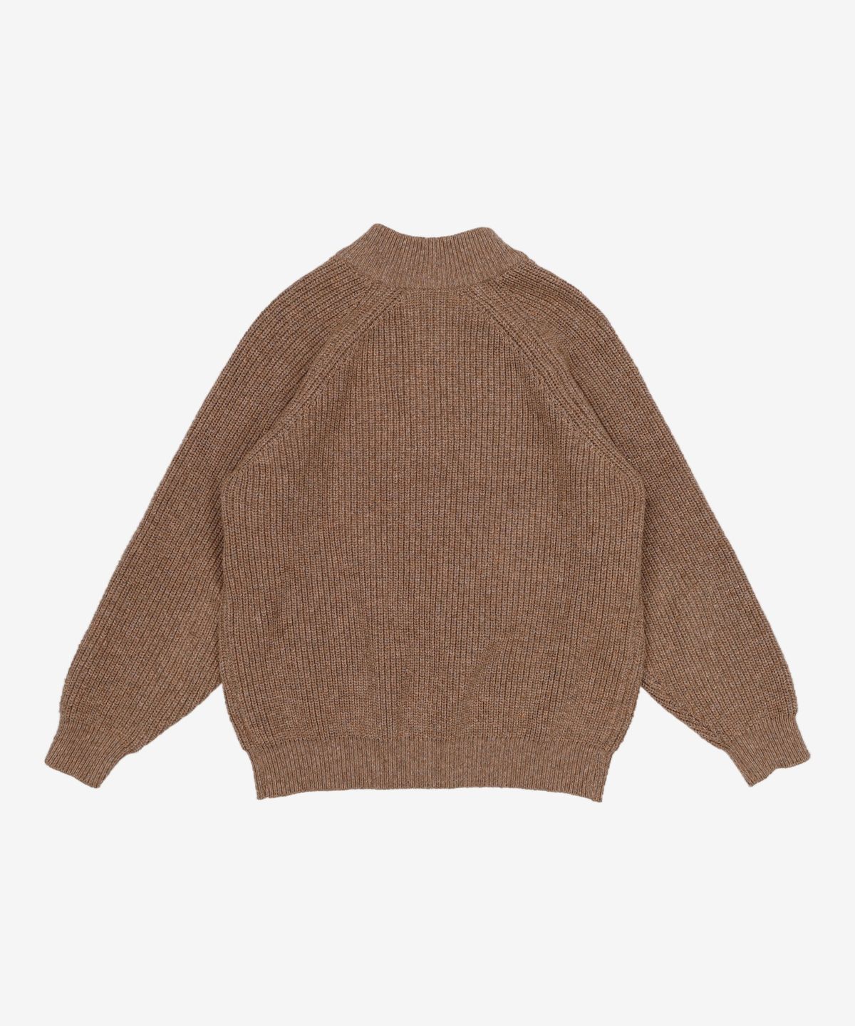 프리즘웍스(FRIZMWORKS) HALF ZIP MOCK NECK KNIT _ COCOA M