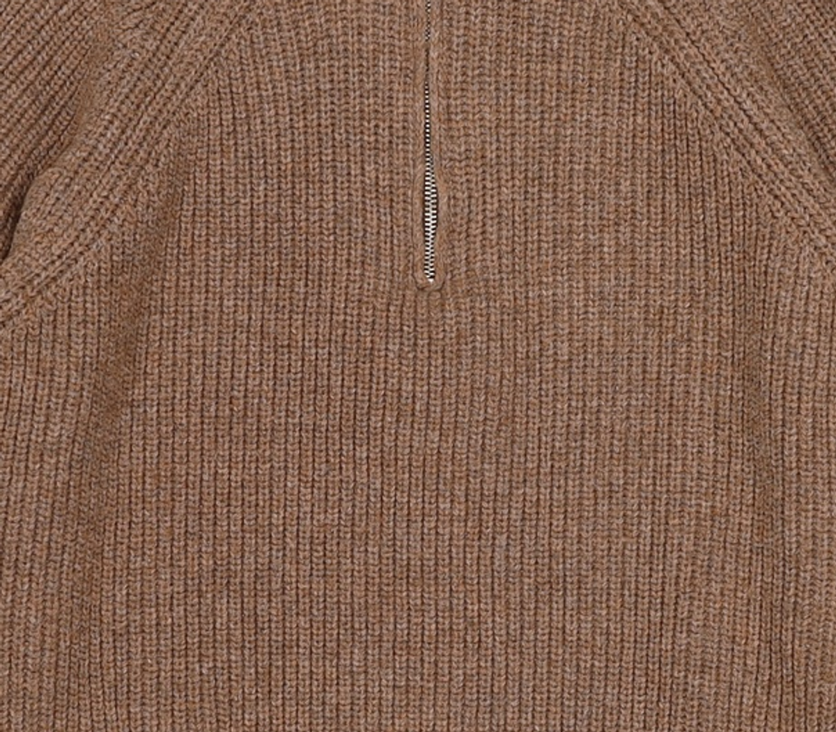 프리즘웍스(FRIZMWORKS) HALF ZIP MOCK NECK KNIT _ COCOA M