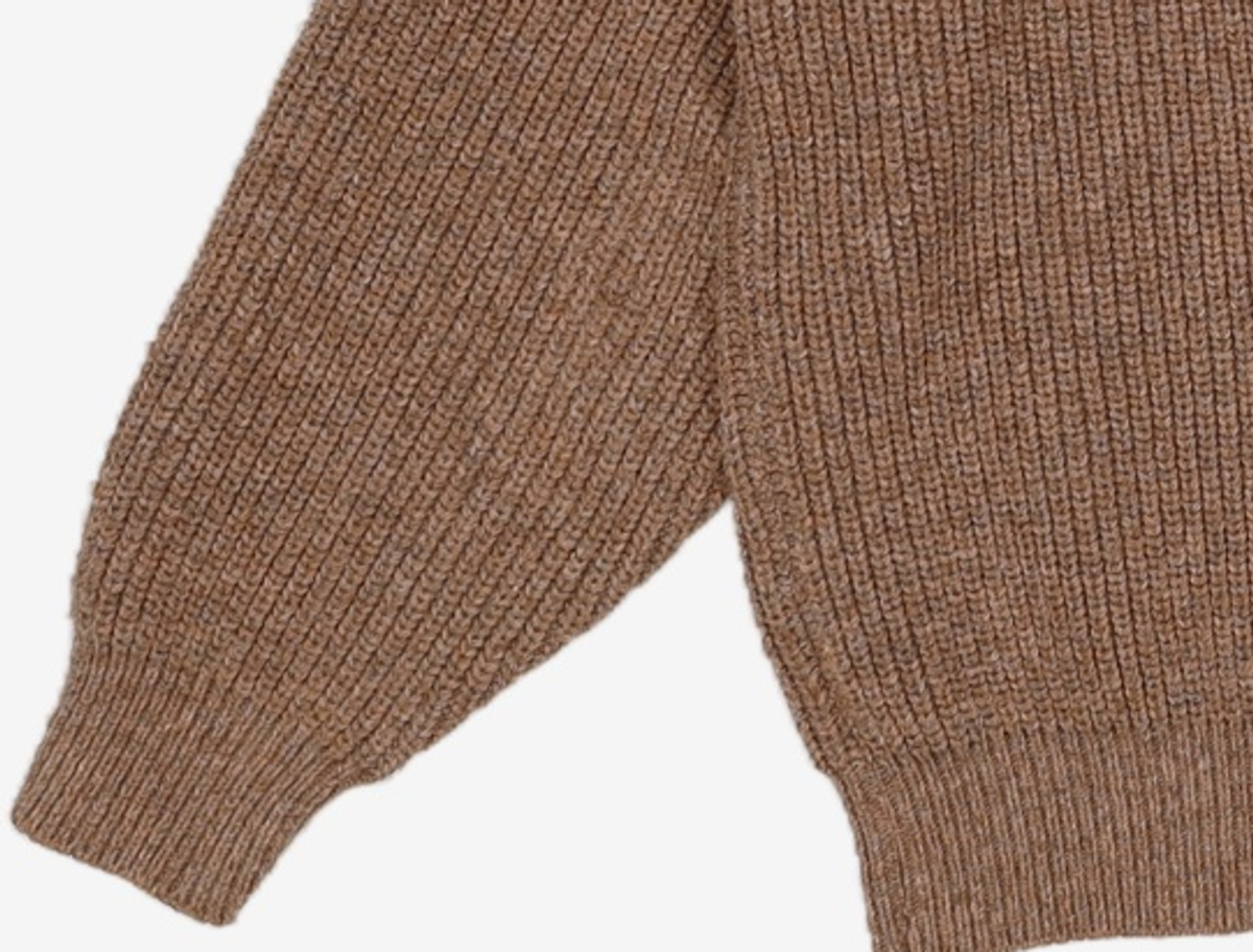 프리즘웍스(FRIZMWORKS) HALF ZIP MOCK NECK KNIT _ COCOA M