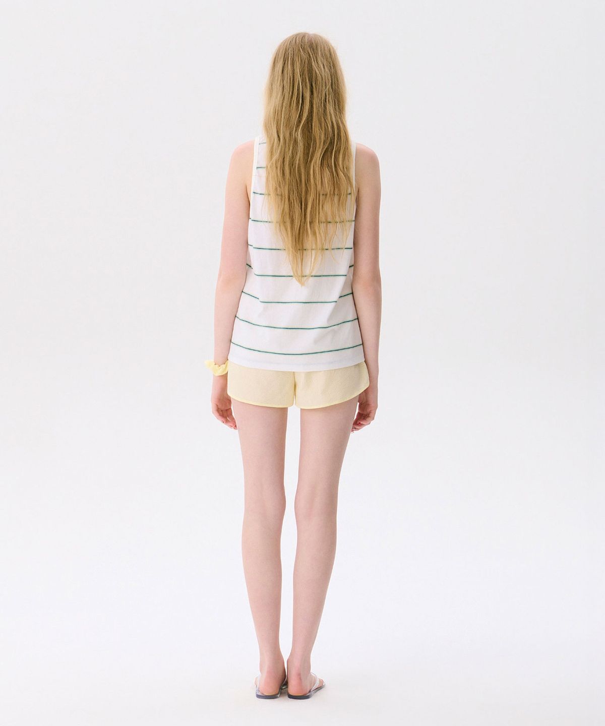 준준스페이스(JUNEJUNE SPACE) Striped Sleeveless Top_White(스트라이프 민소매 탑_화이트)