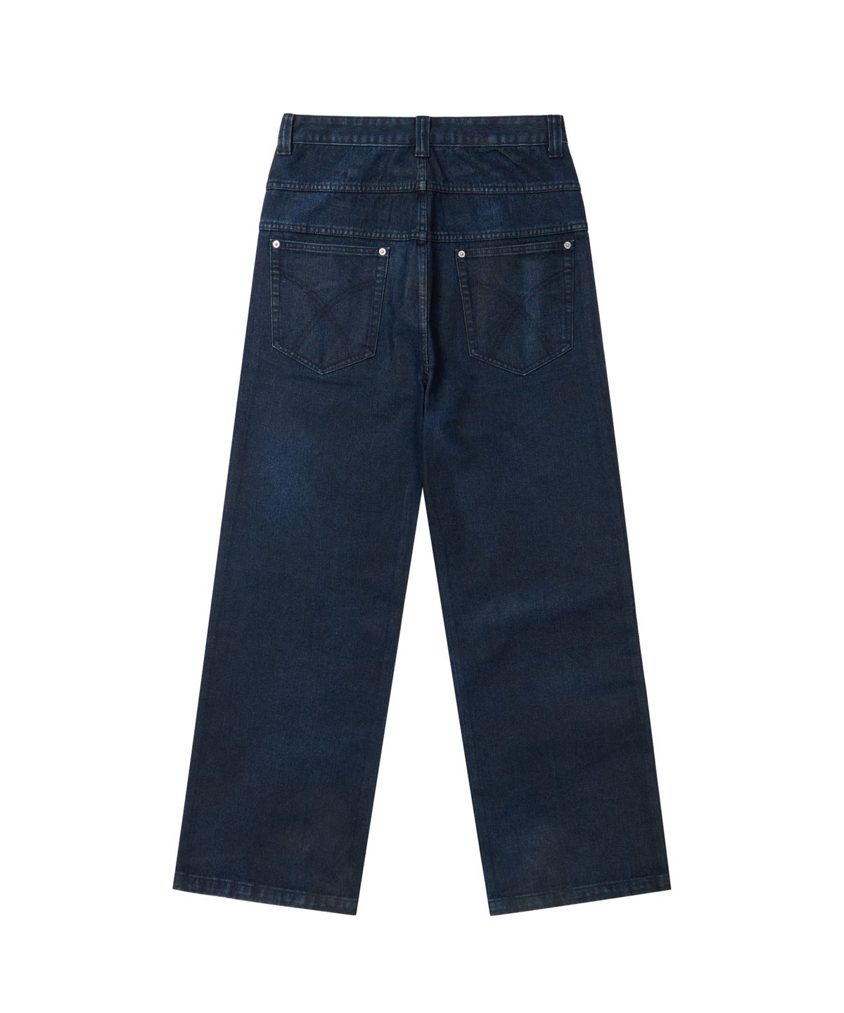 아캄(AAKAM) Glazed Wax Denim Pants (Indigo)