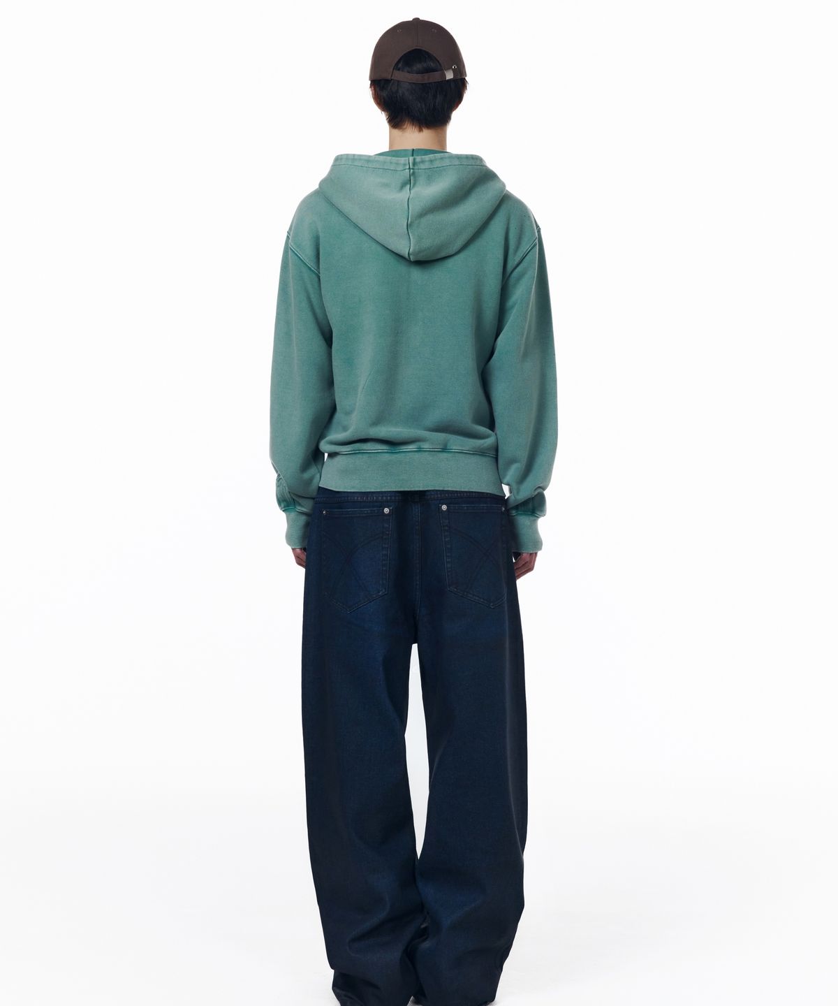 아캄(AAKAM) Glazed Wax Denim Pants (Indigo)