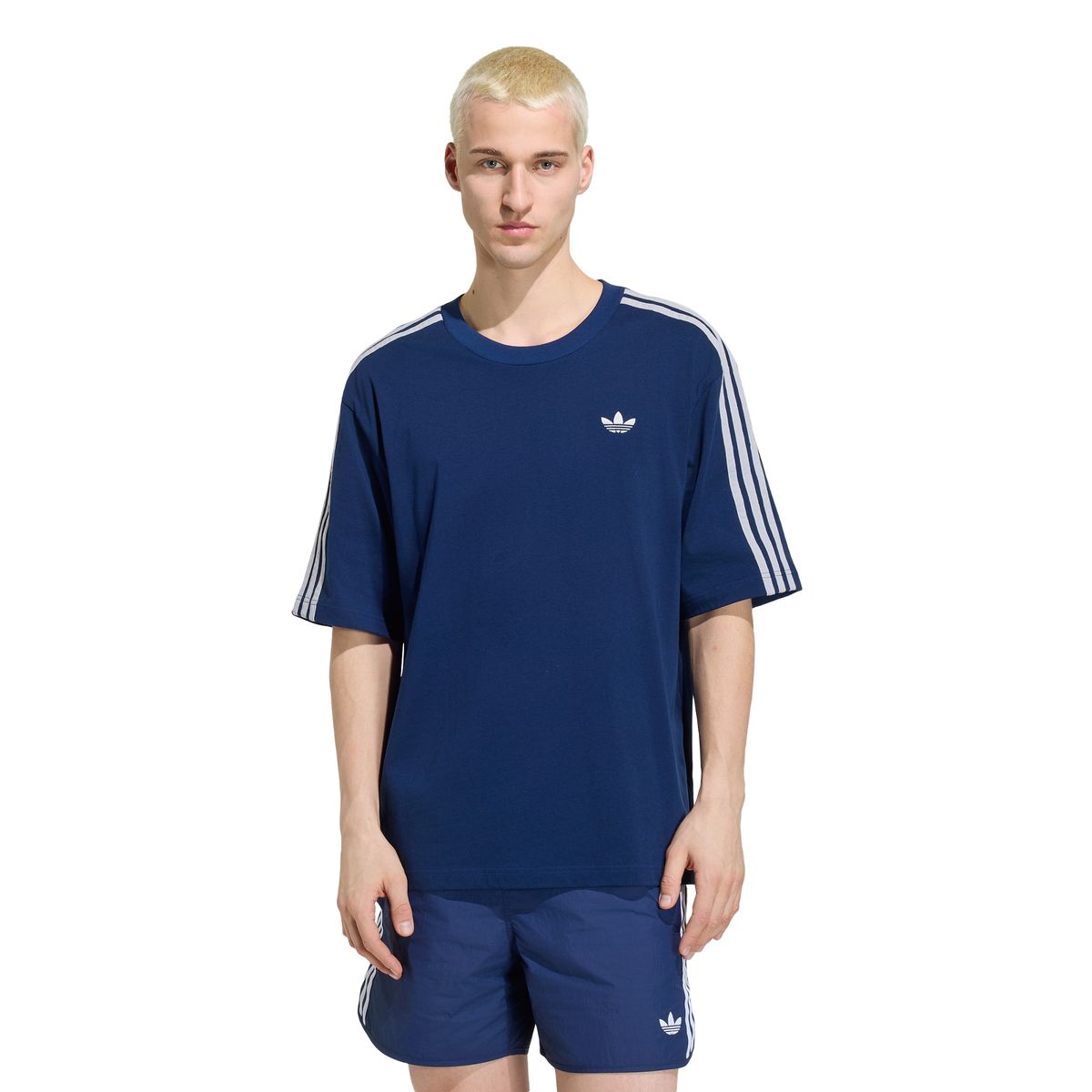 아디다스(ADIDAS) 아디컬러 3-스트라이프 오버사이즈 티 KS7414