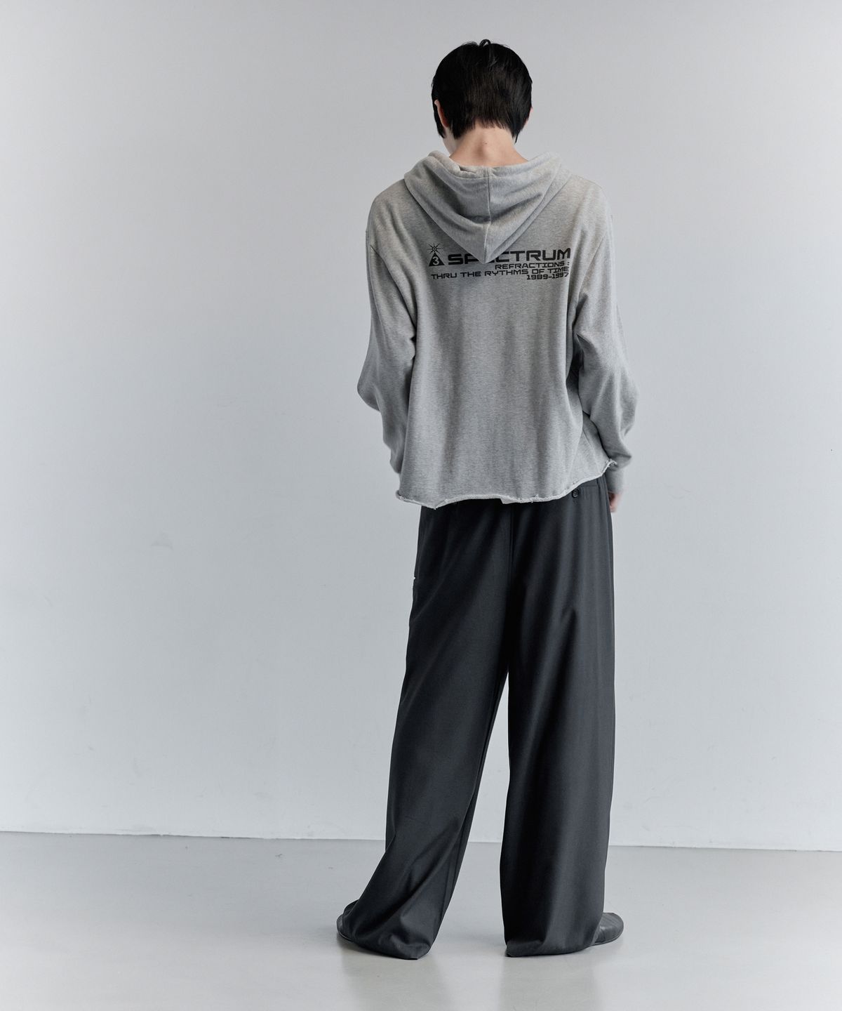 키류(KIRYU) WRAP SLACKS_CHACOAL