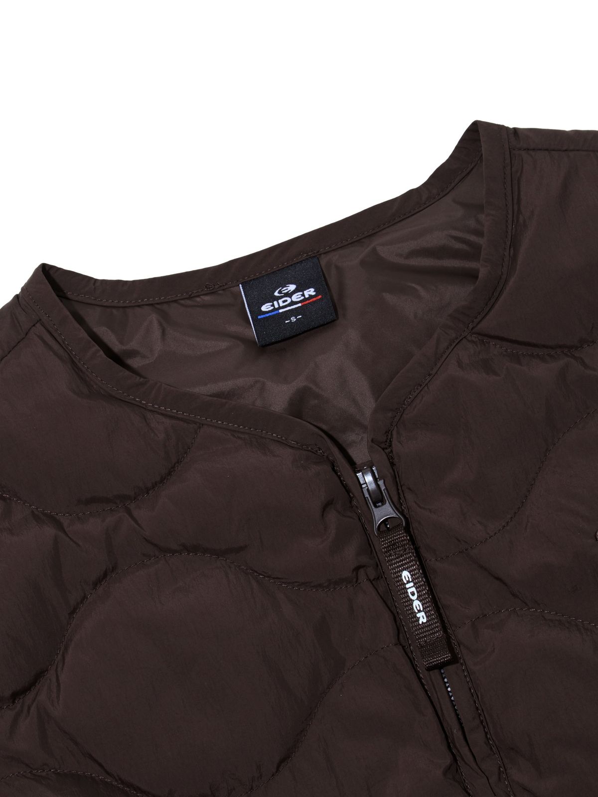 아이더(EIDER) POP 여성 U넥 경량 패딩 베스트_Dark Brown