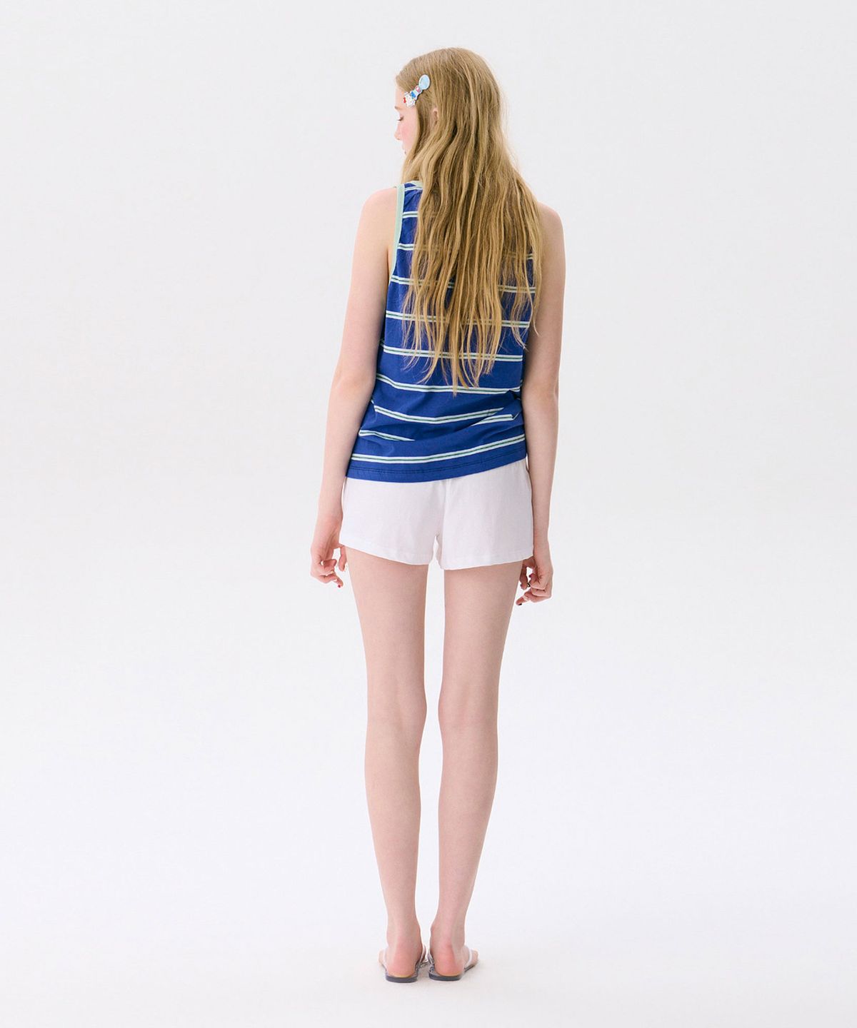준준스페이스(JUNEJUNE SPACE) Striped Sleeveless Top_Blue(스트라이프 민소매 탑_블루)
