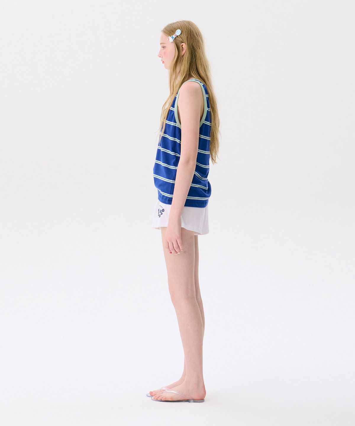 준준스페이스(JUNEJUNE SPACE) Striped Sleeveless Top_Blue(스트라이프 민소매 탑_블루)