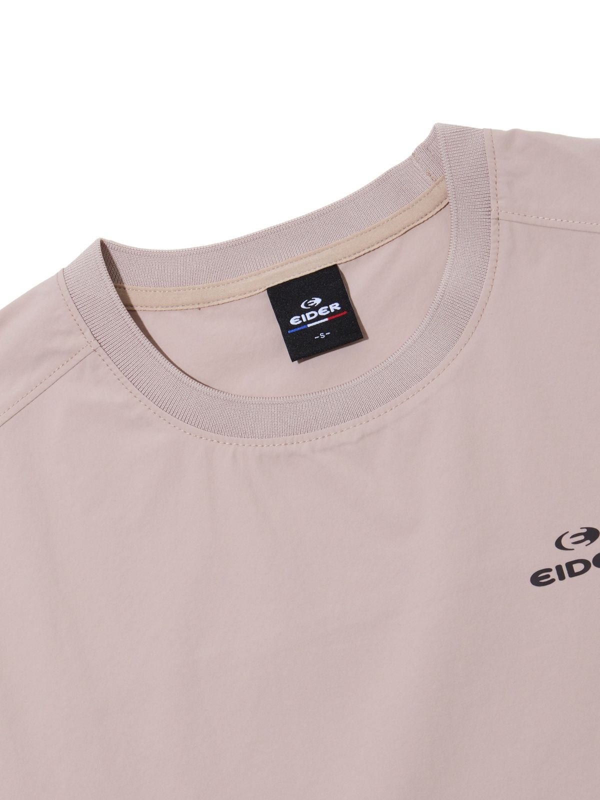 아이더(EIDER) POP 여성 우븐 라운드 티셔츠_BEIGE PINK