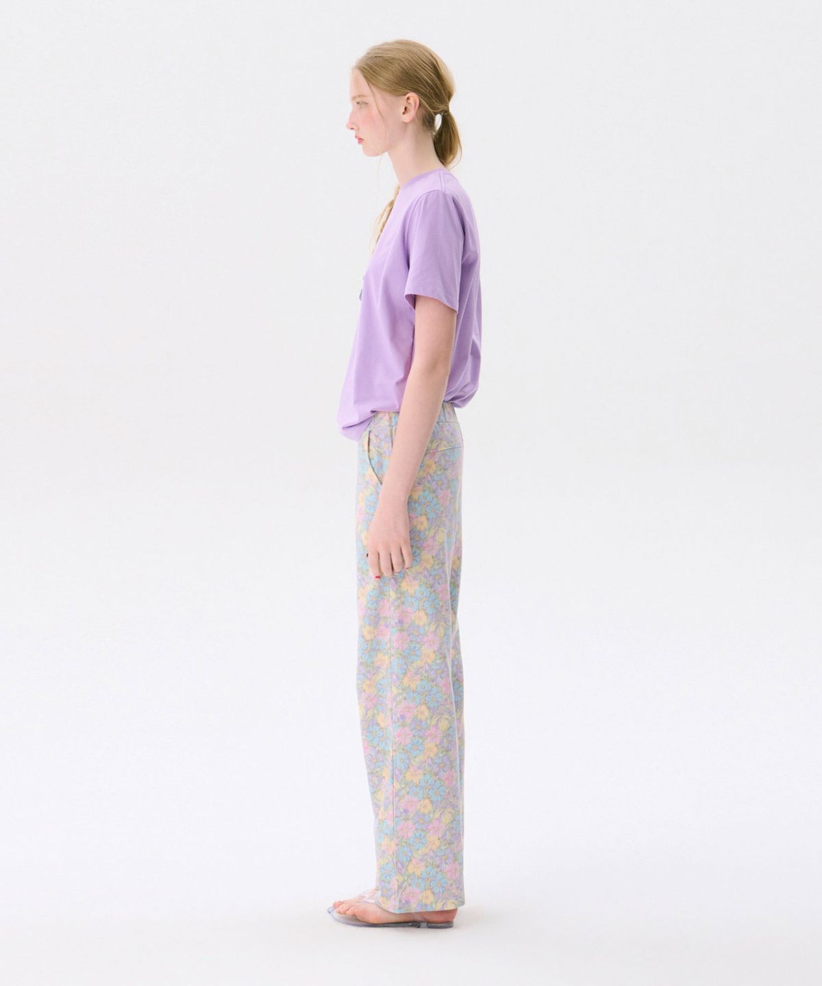 준준스페이스(JUNEJUNE SPACE) 26 Flower Banding Pants_Purple(26 플라워 밴딩 팬츠_퍼플)