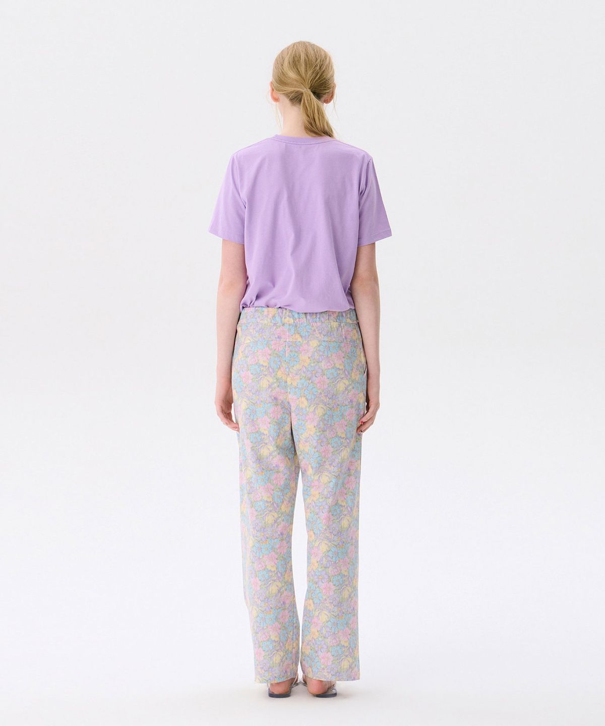 준준스페이스(JUNEJUNE SPACE) 26 Flower Banding Pants_Purple(26 플라워 밴딩 팬츠_퍼플)