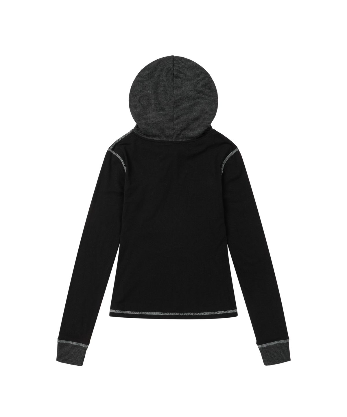 아캄(AAKAM) Slant Cut Hooded Long Sleeve (Black)