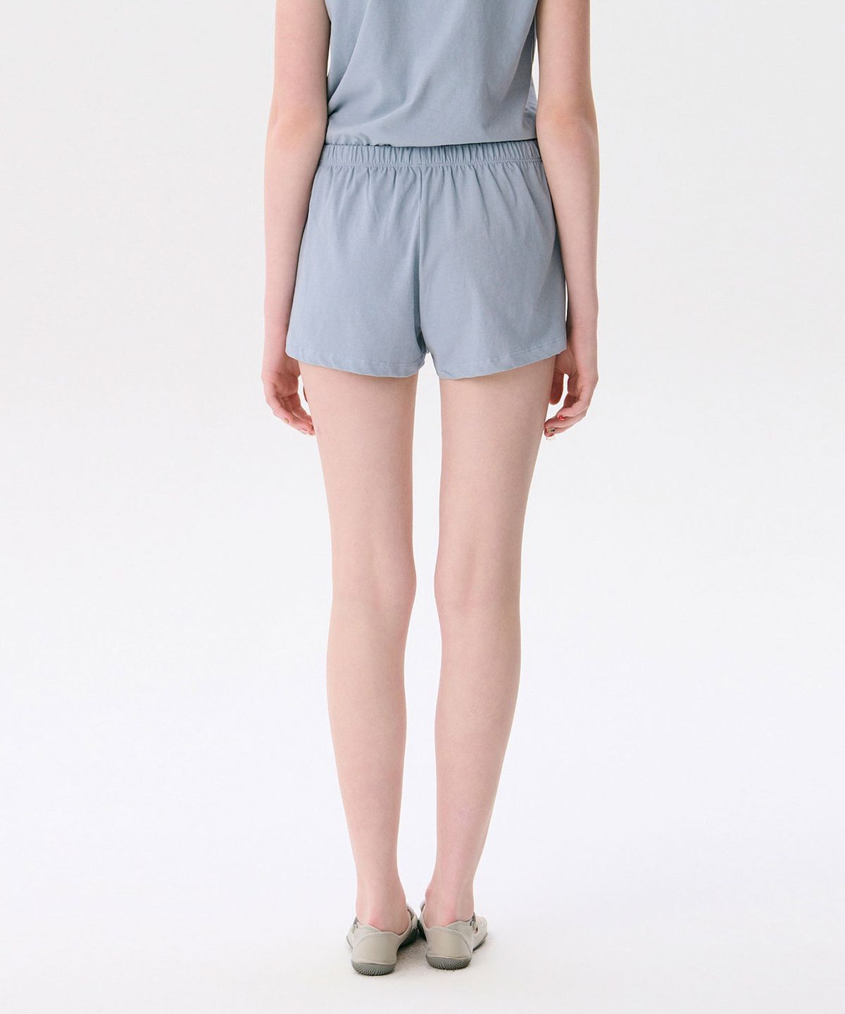 준준스페이스(JUNEJUNE SPACE) Hawaiian Print Shorts_Dark Blue(하와이안 프린트 반바지_진한 파란색)