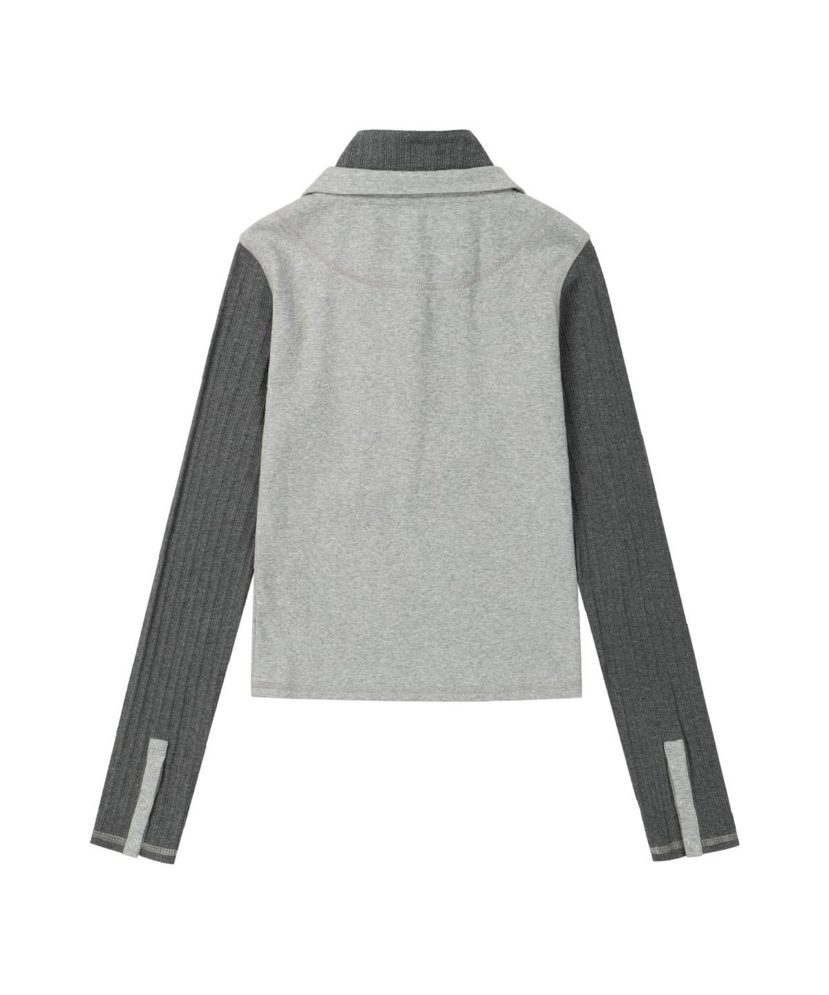아캄(AAKAM) Double High Neck Long Sleeve (Gray)
