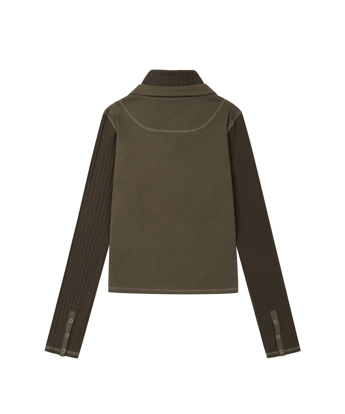 아캄(AAKAM) Double High Neck Long Sleeve (Brown)