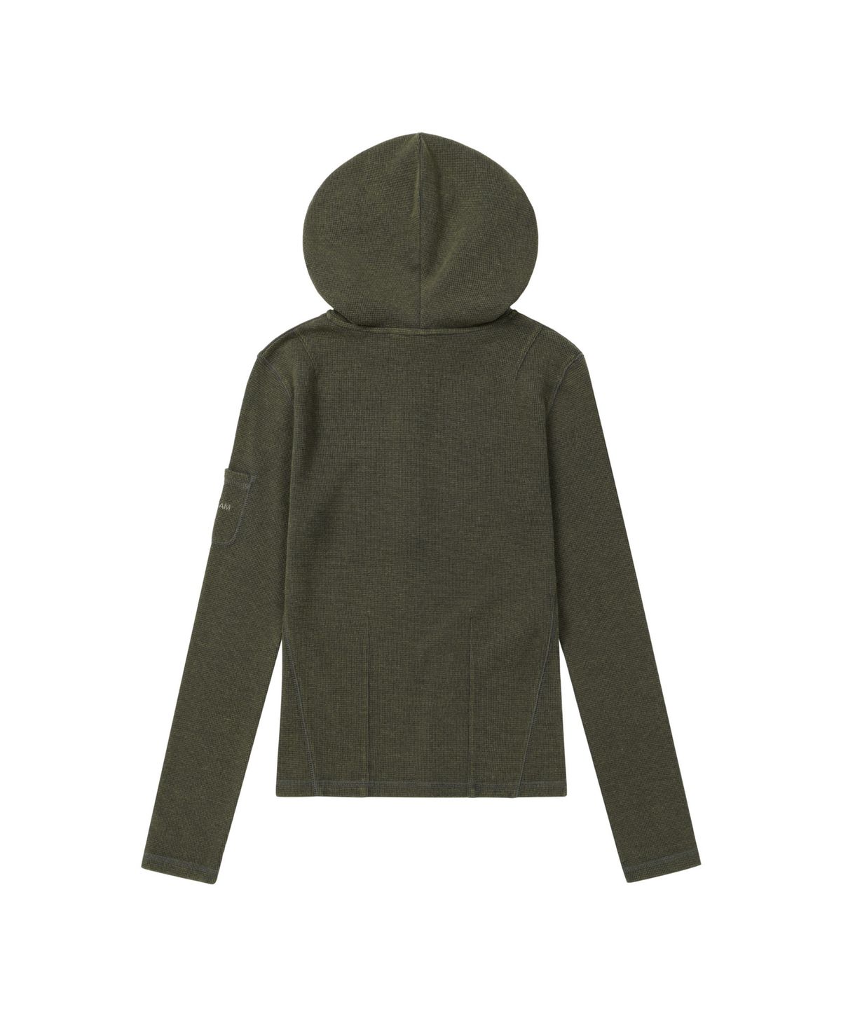 아캄(AAKAM) Bleach Washed Hooded Long Sleeve (Olive)