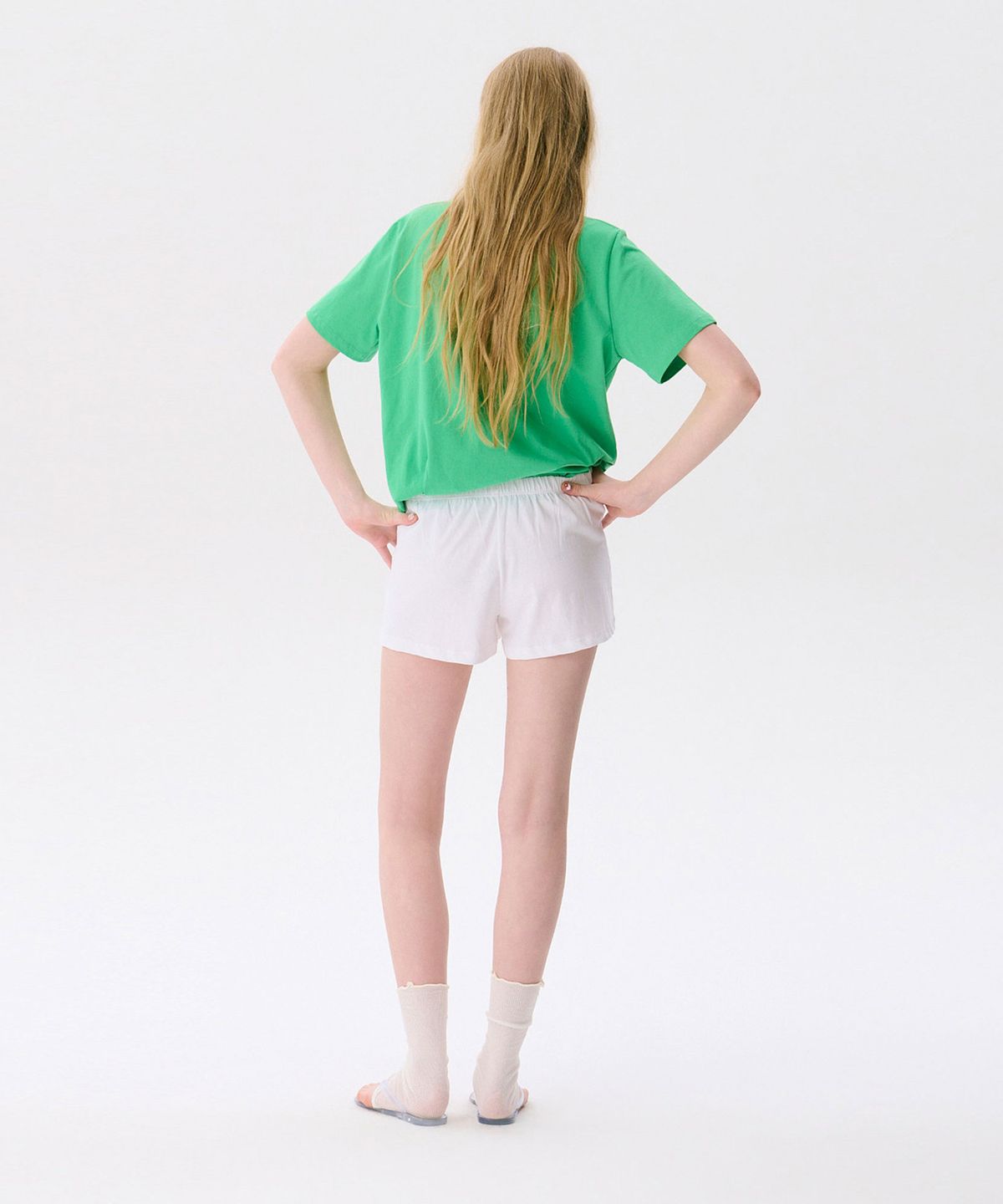 준준스페이스(JUNEJUNE SPACE) Hawaiian Print Shorts_White(하와이안 프린트 반바지_화이트)