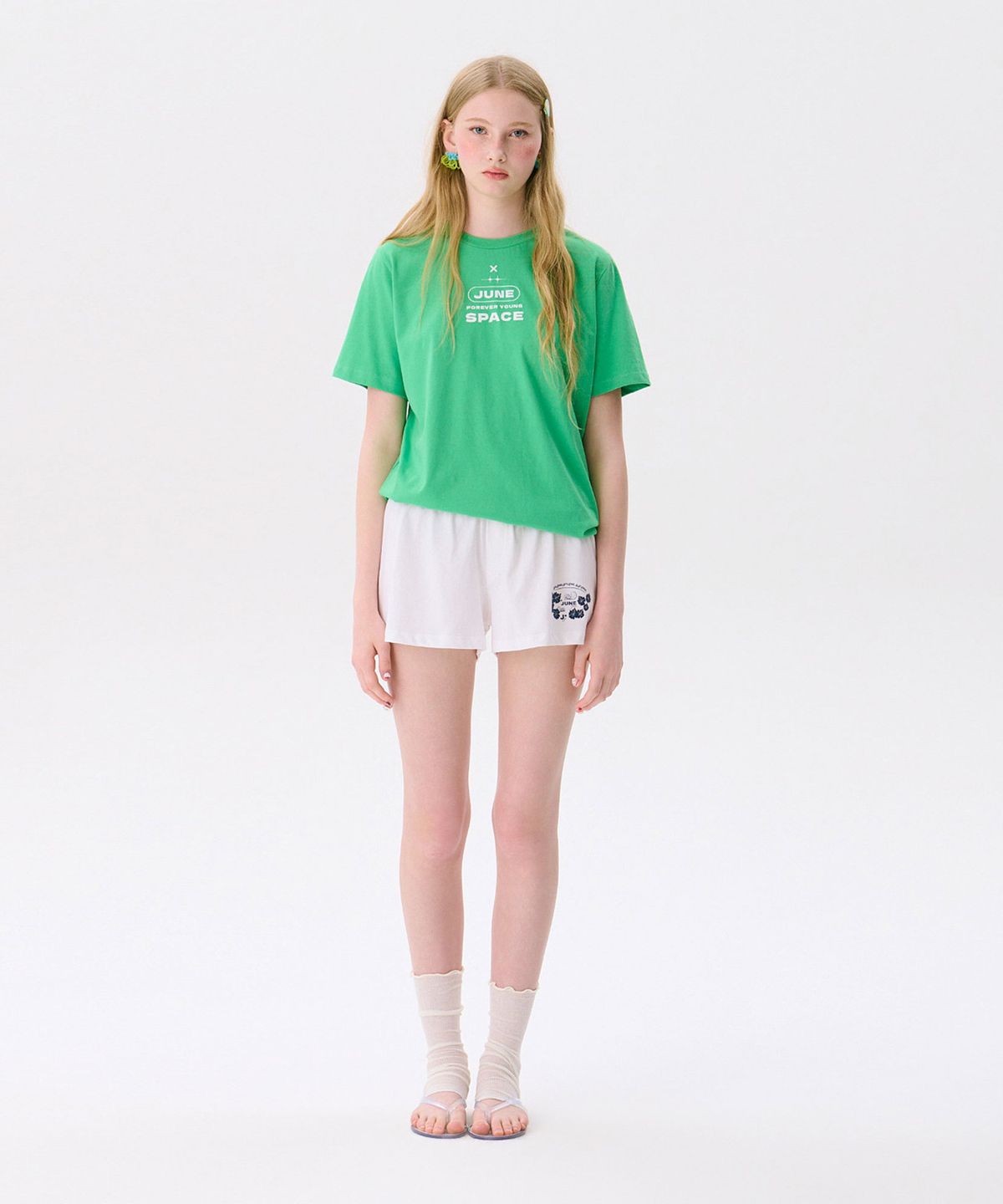 준준스페이스(JUNEJUNE SPACE) Hawaiian Print Shorts_White(하와이안 프린트 반바지_화이트)