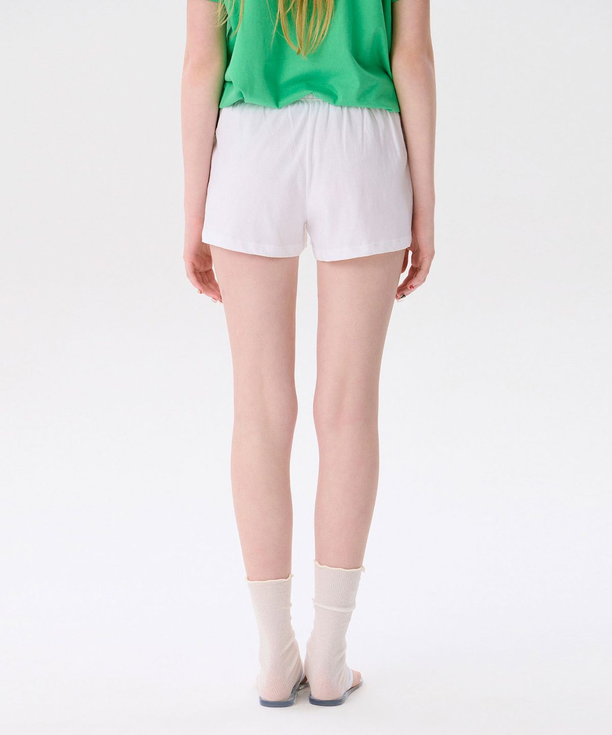 준준스페이스(JUNEJUNE SPACE) Hawaiian Print Shorts_White(하와이안 프린트 반바지_화이트)
